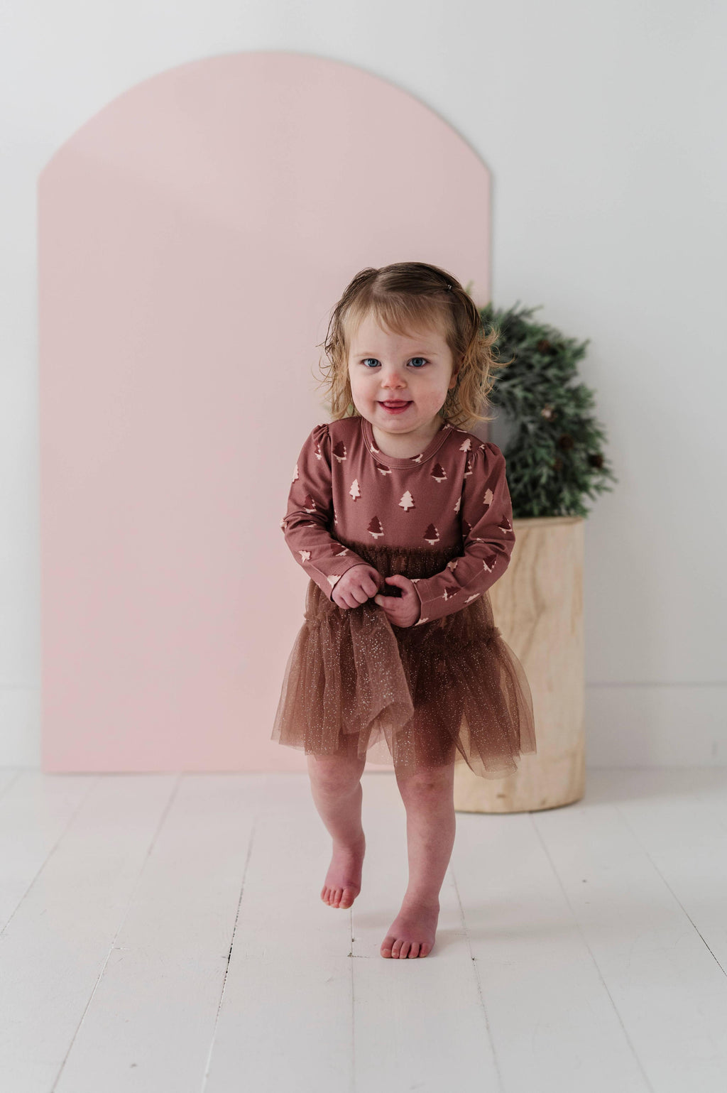 babysprouts clothing company - Tulle Bodysuit Dress || Holiday Tree