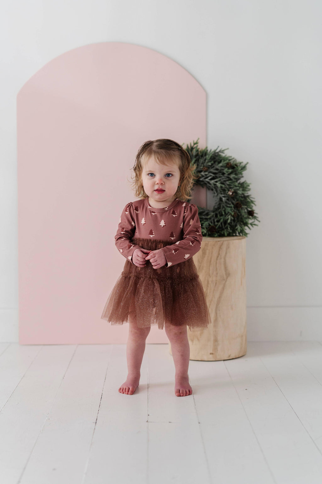 babysprouts clothing company - Tulle Bodysuit Dress || Holiday Tree
