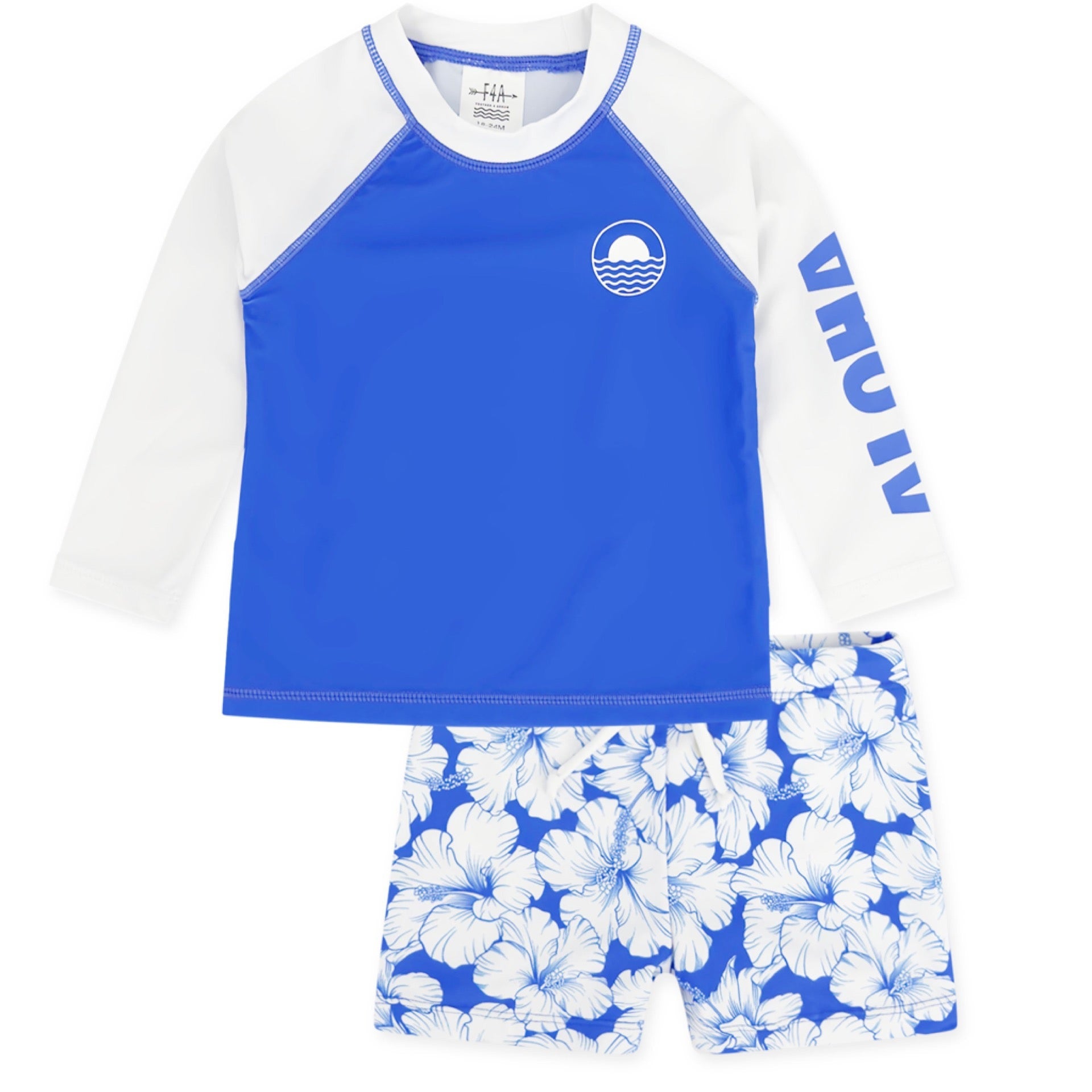 Feather 4 Arrow - Surfs Up Rashguard Set || Marina Blue