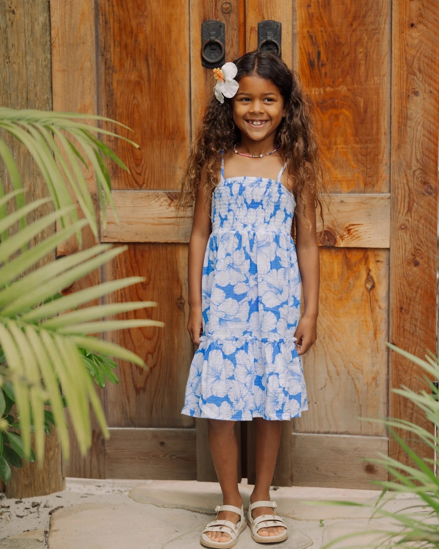 Feather 4 Arrow - Marina Smocked Dress || Marina Blue