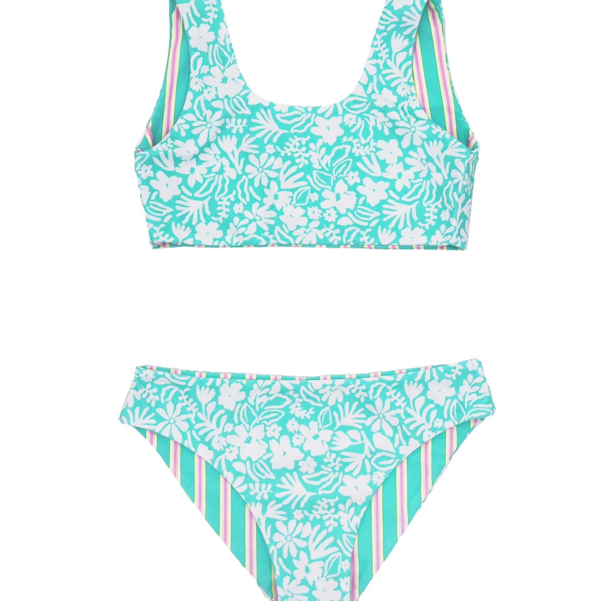 Feather 4 Arrow - Island Hopper Reversible Bikini || Pool Blue