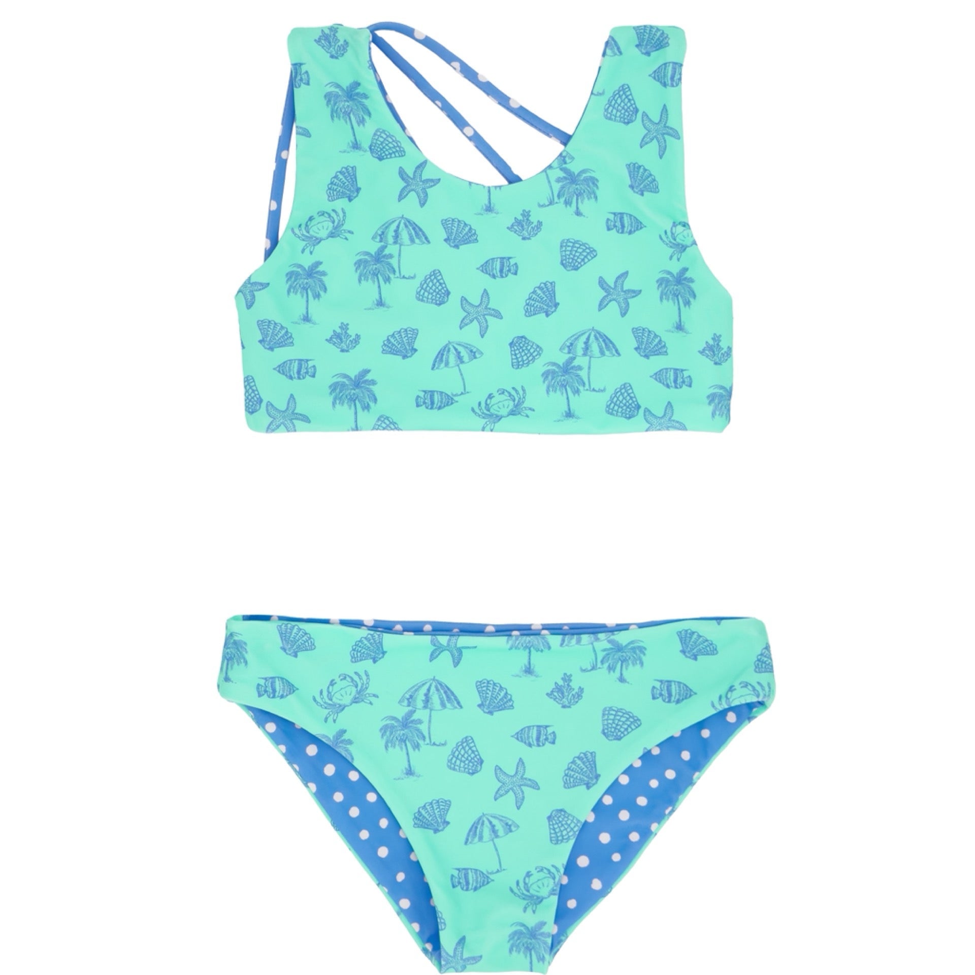 Feather 4 Arrow - Summer Sun Reversible Bikini || Aqua Crystal