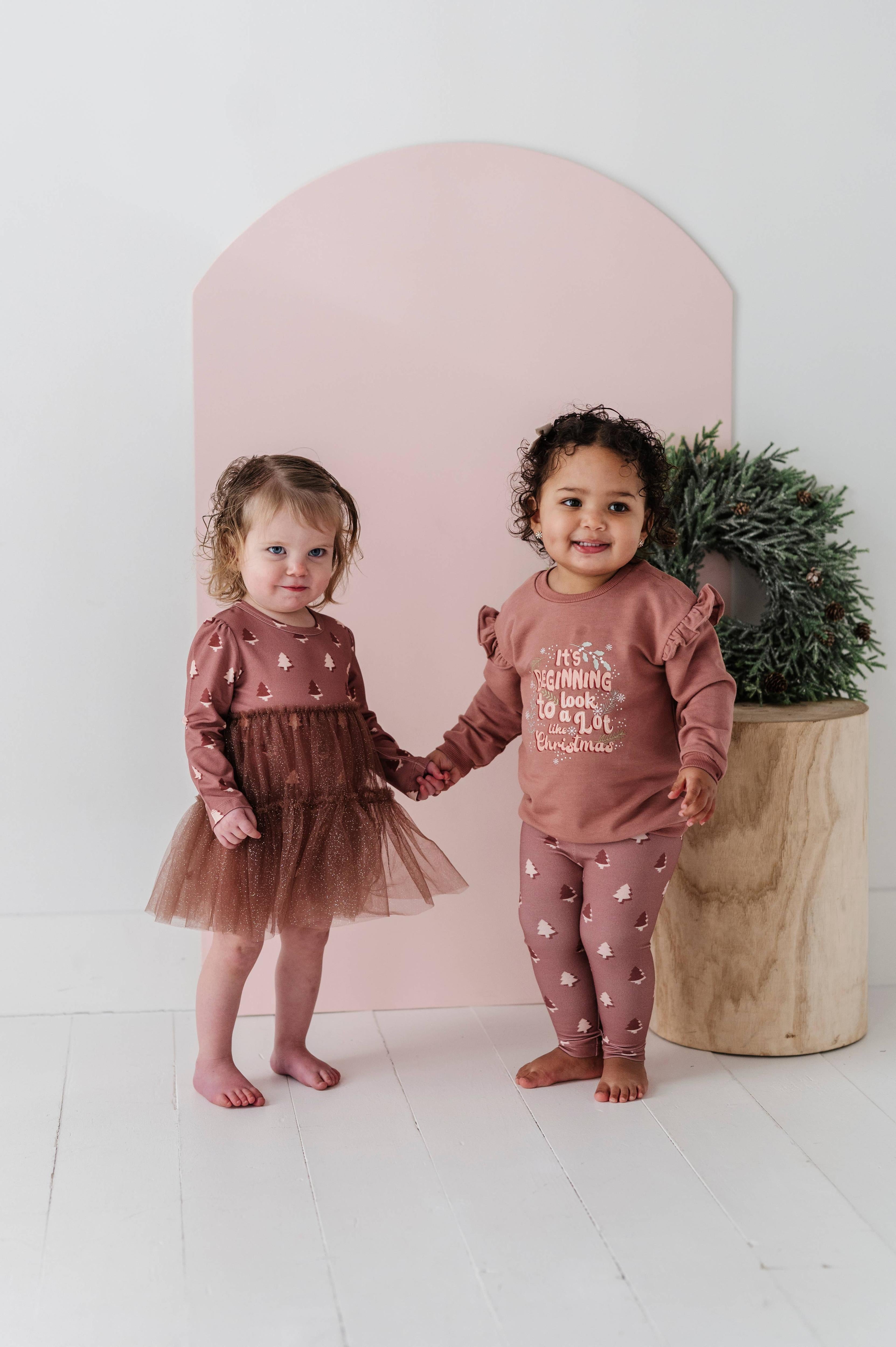 babysprouts clothing company - Tulle Bodysuit Dress || Holiday Tree
