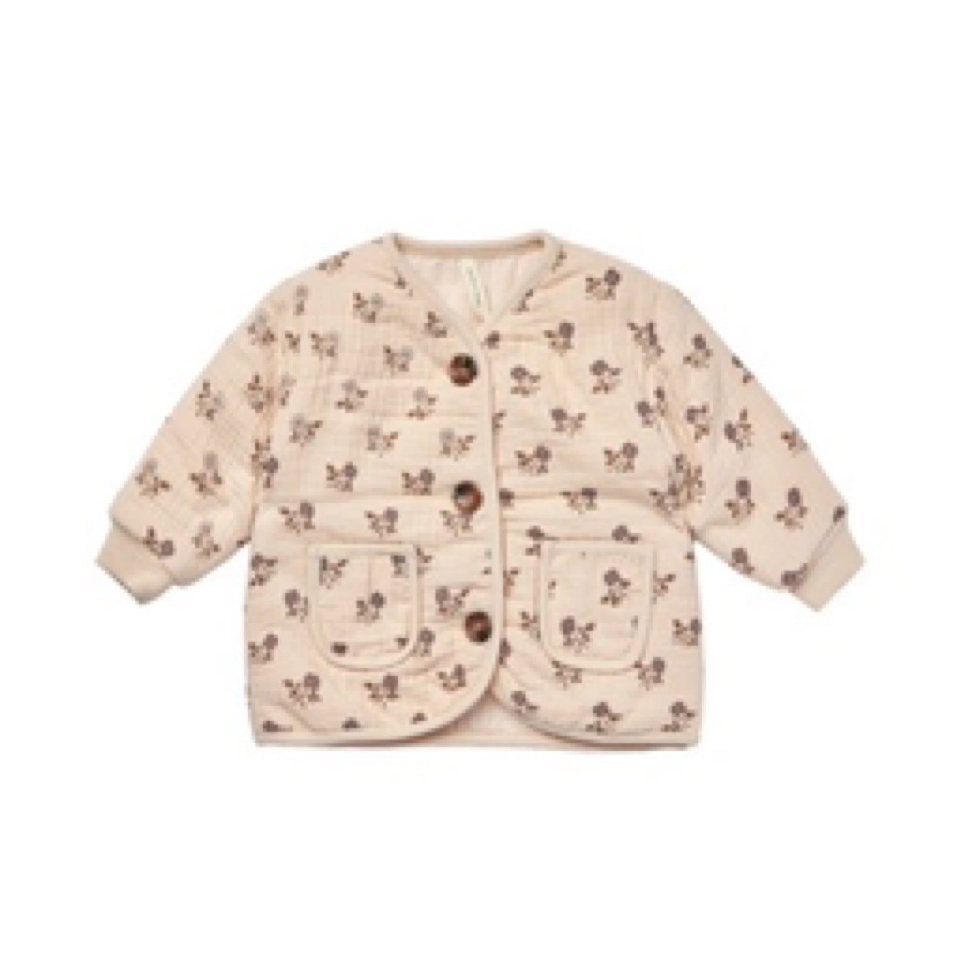 Quincy Mae - Quilted Button Jacket || Fig Flora