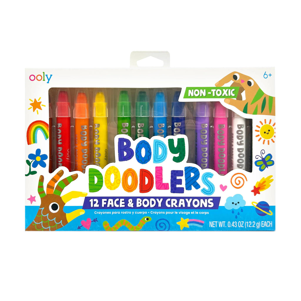 OOLY - Body Doodlers Face & Body Crayons