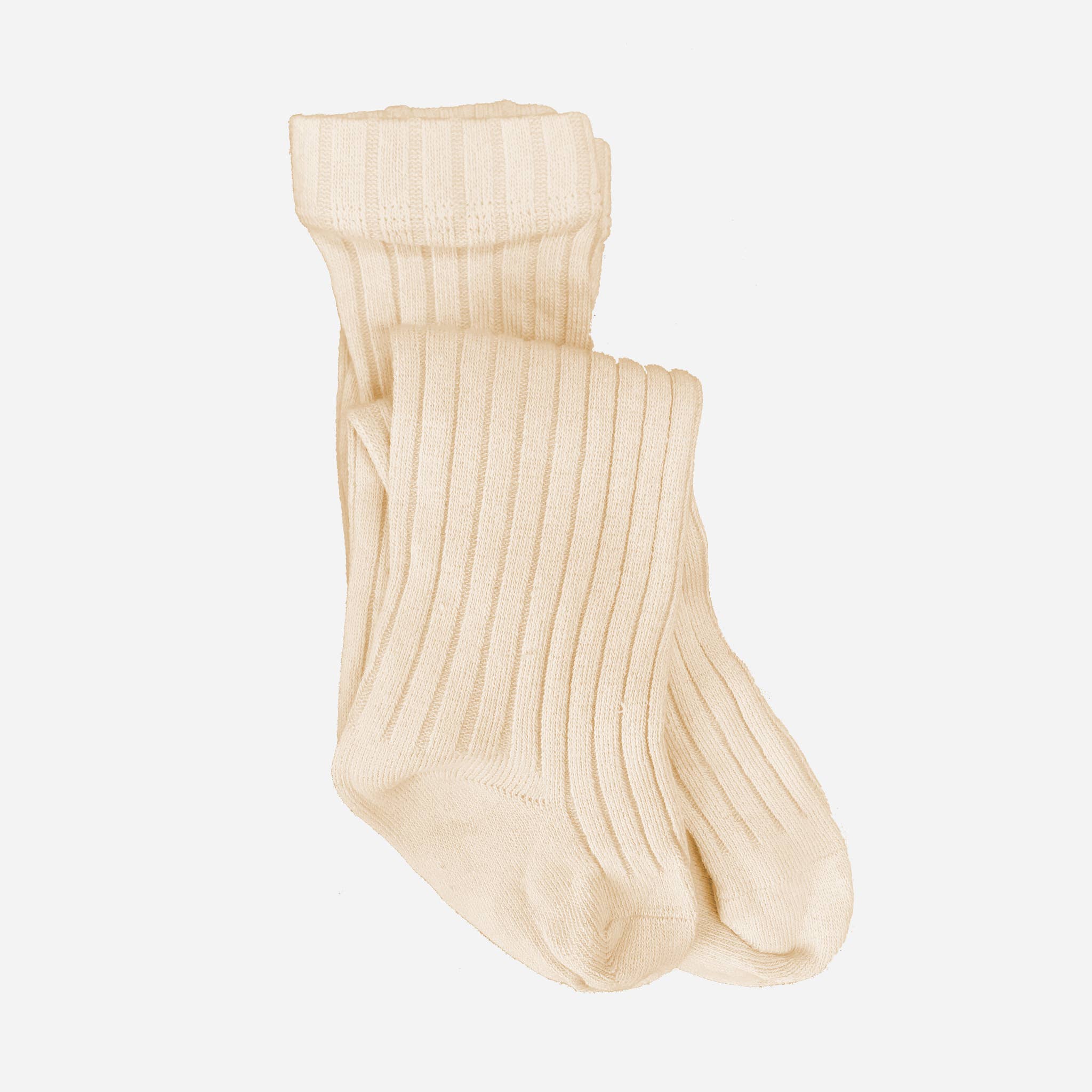 The Blueberry Hill - Tights, Oat | Cotton Kids & Baby Clothing