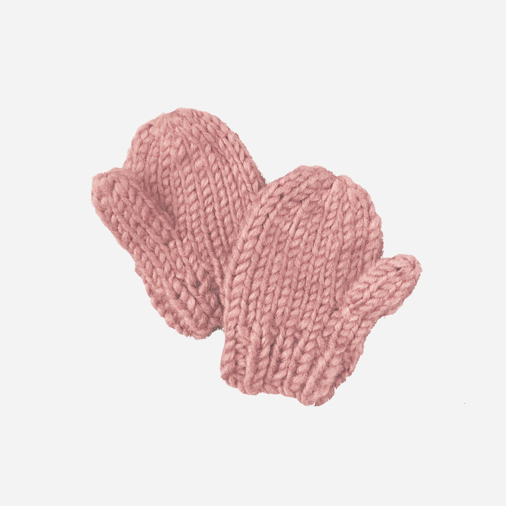 The Blueberry Hill - Classic Mittens || Rose