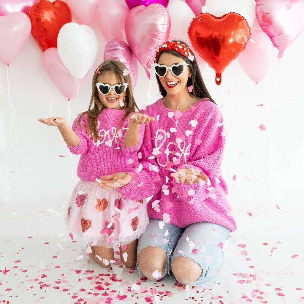 Sweet Wink || Love Valentine's Day Knit Sweater