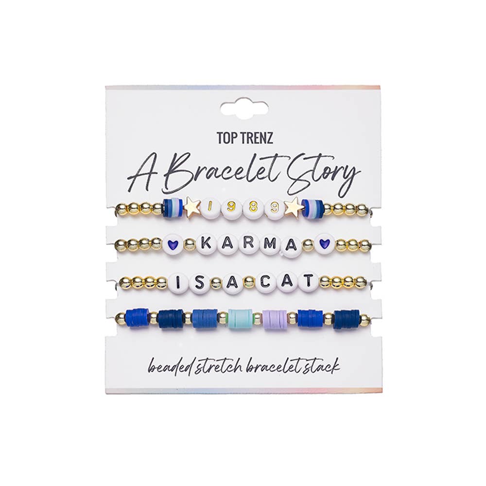 Top Trenz Inc - A Bracelet Story - Eras Edition Beaded Stretch Bracelets Set