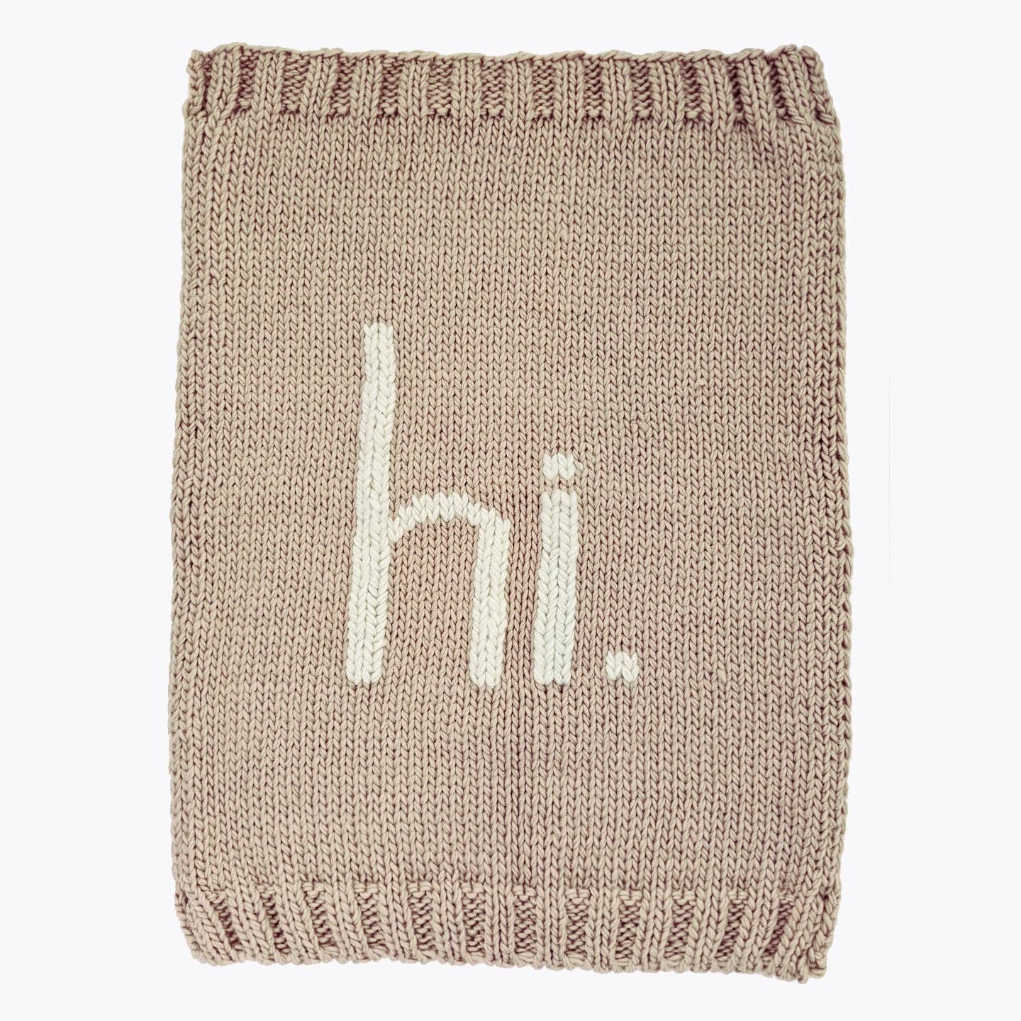 Huggalugs - hi. Hand Knit Blanket Pebble Ships