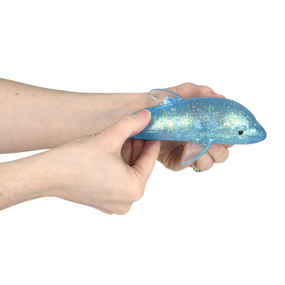 The Toy Network - SQUEEZY SUGAR DOLPHIN 6"