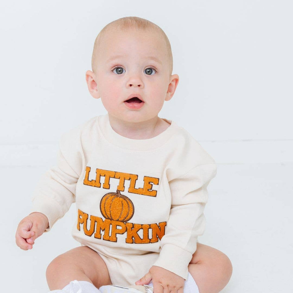 Sweet Wink - Little Pumpkin Patch Long Sleeve Romper