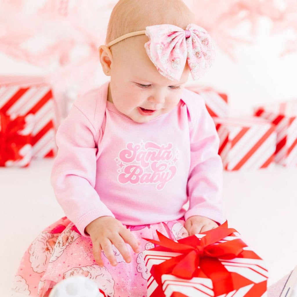 Sweet Wink - Santa Baby Christmas Long Sleeve Bodysuit