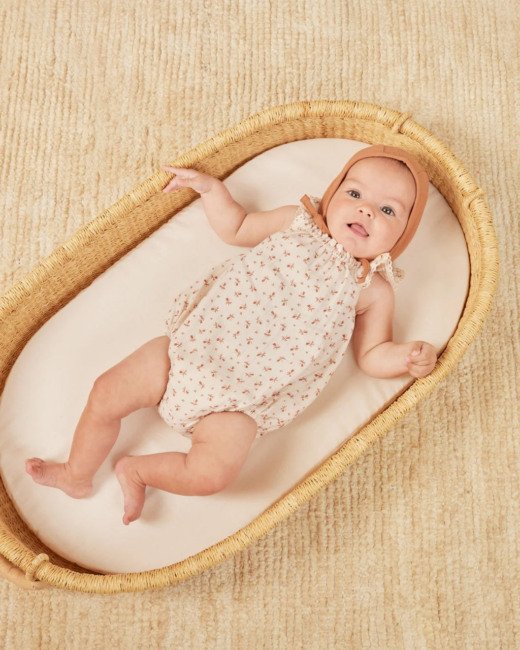 Quincy Mae - Bonnie Romper II Clay Ditsy