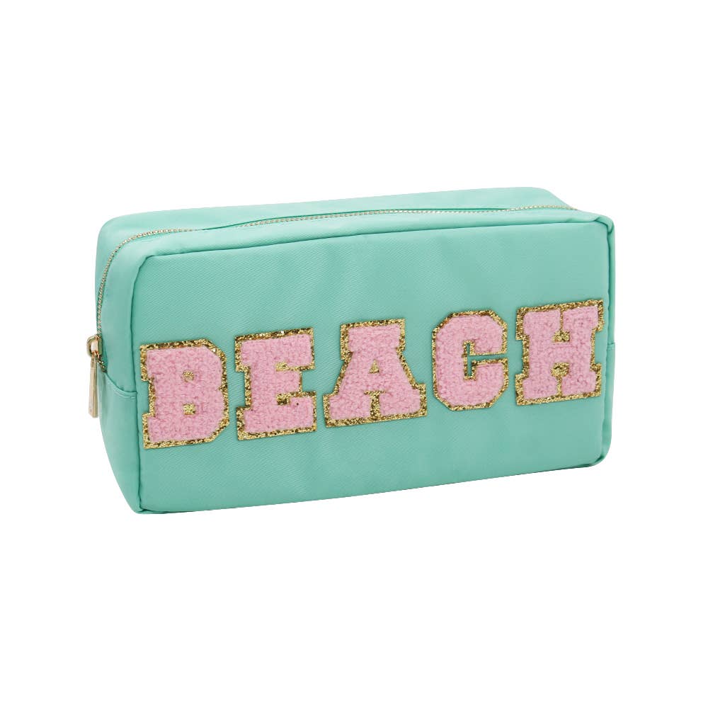 Mavi Bandz - Varsity Collection Nylon Cosmetic Bag Beach Chenille