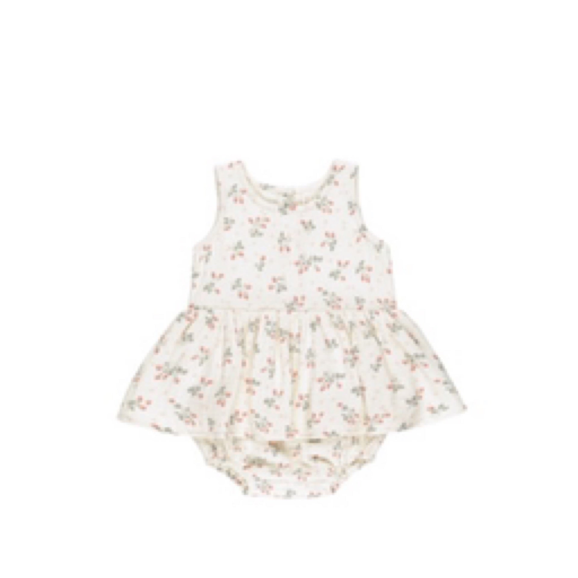 Quincy Mae - Skirted Tank Romper || Strawberries