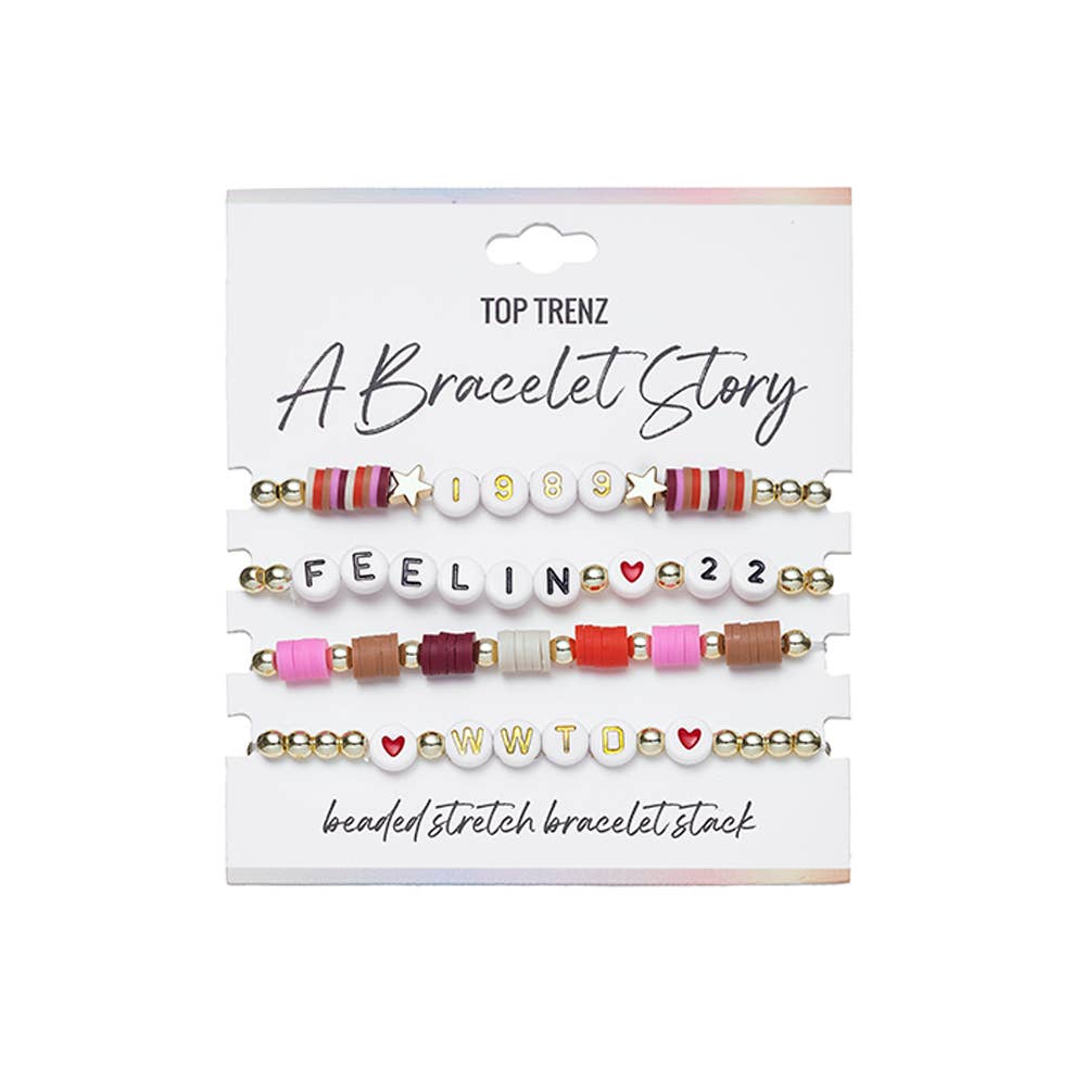 Top Trenz Inc - A Bracelet Story - Eras Edition Beaded Stretch Bracelets Set