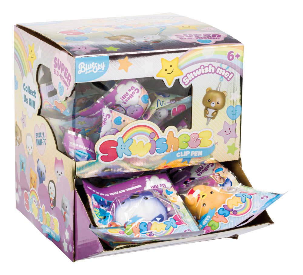 Toysmith - Skwisheez Clip Pen, Backpack Clip