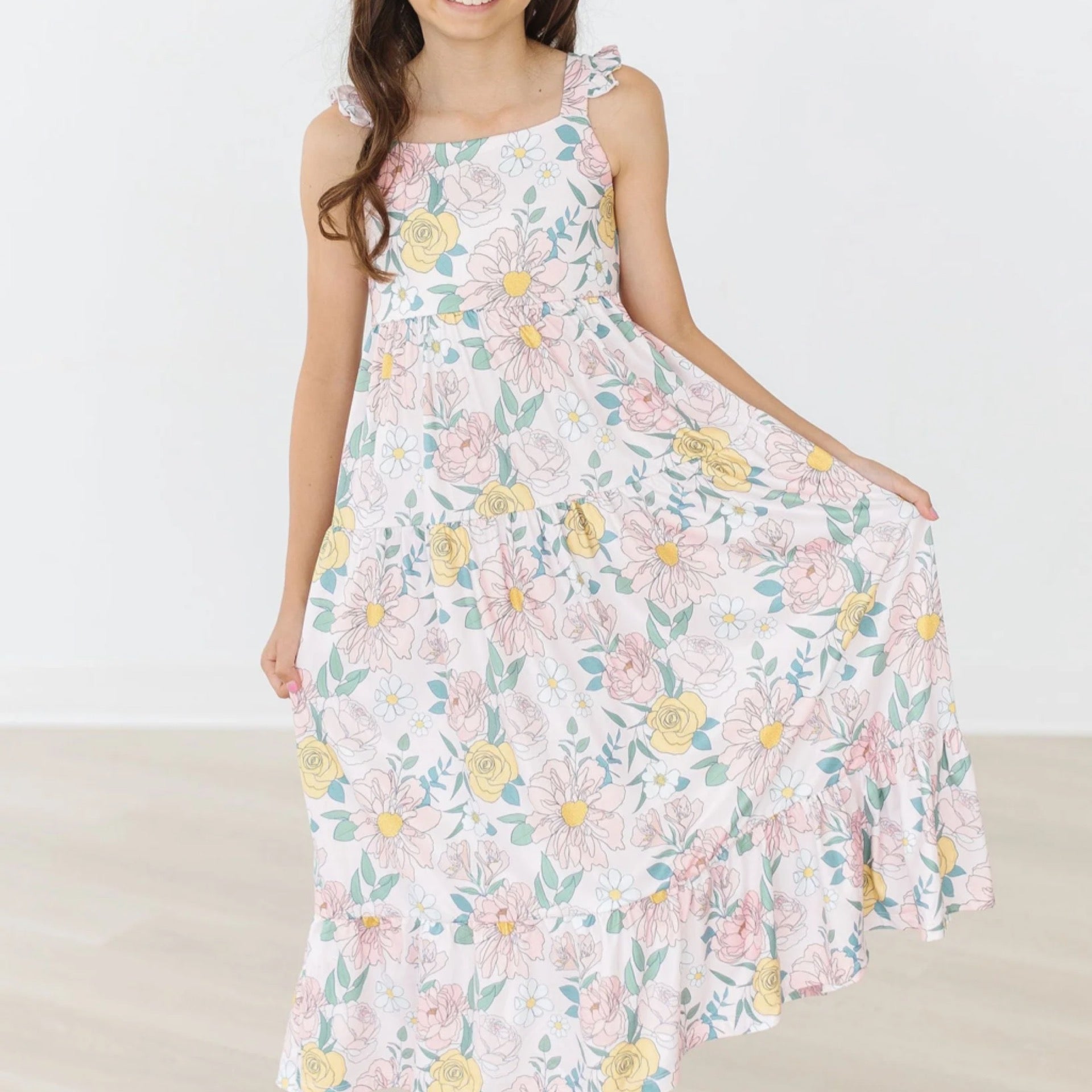 Mila & Rose - Ruffle Maxi Dress || Autumn Breeze