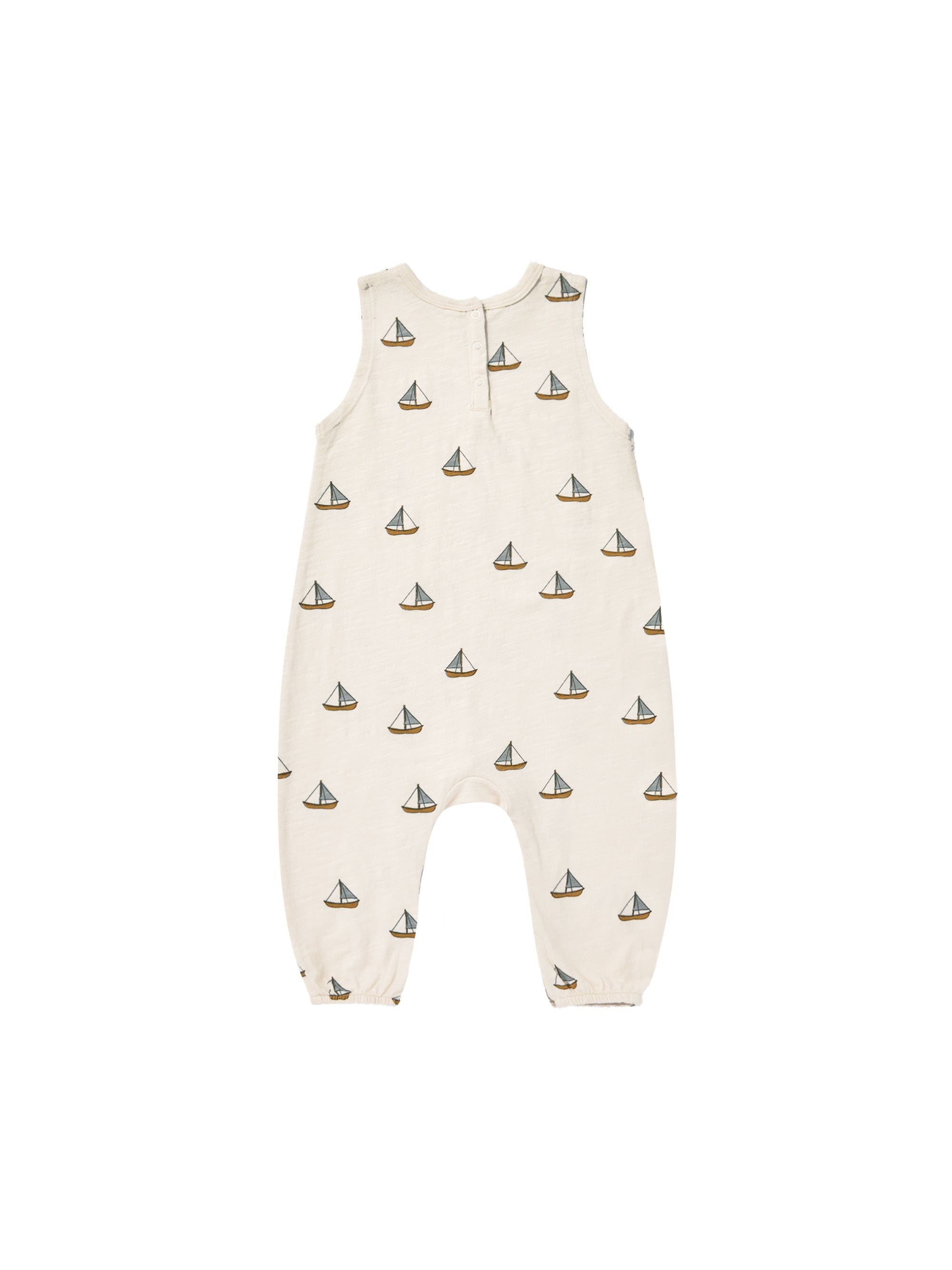 Rylee + Cru - Mills Jumpsuit || Sailboats