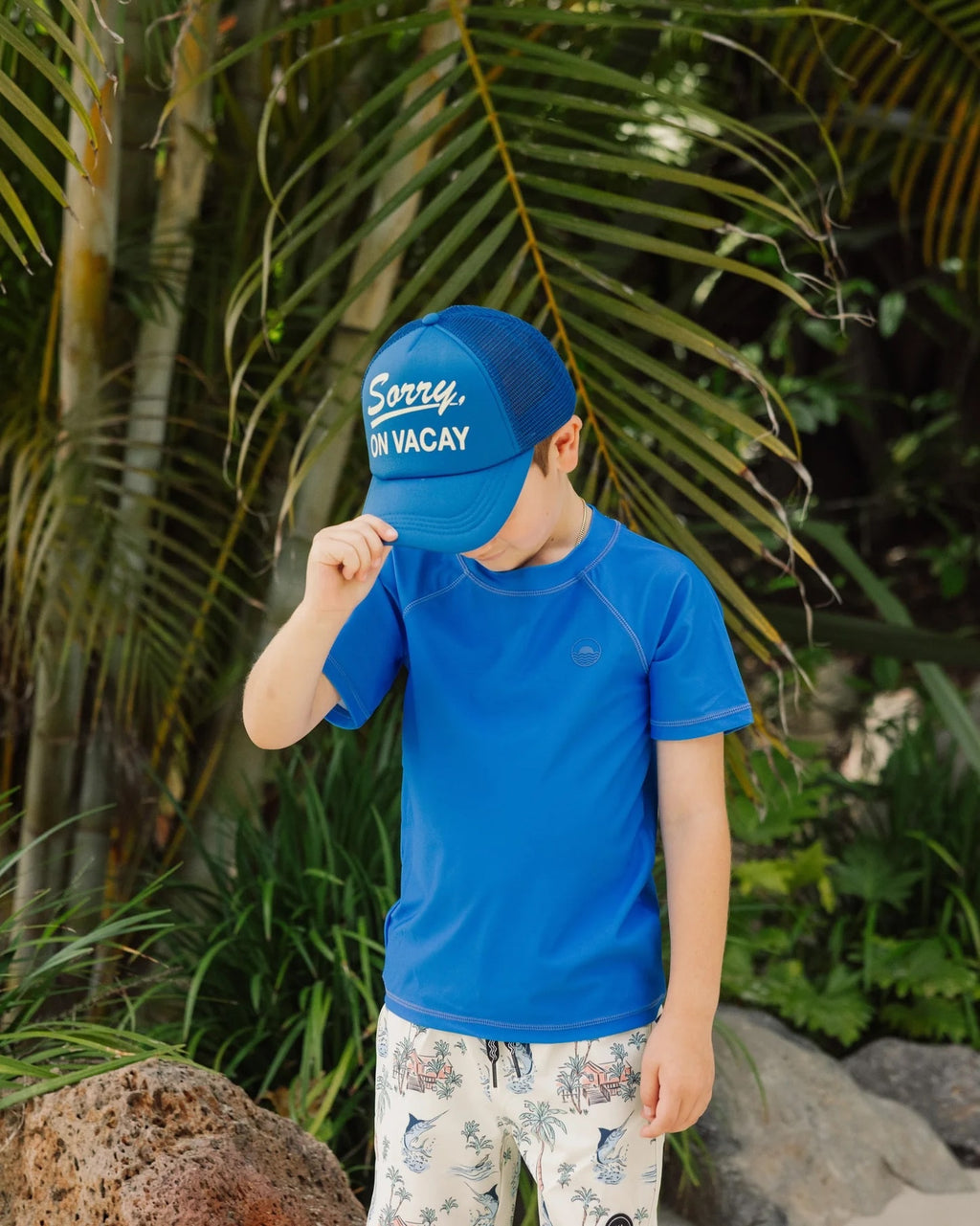 Feather 4 Arrow - S/S Rashguard || Marina Blue