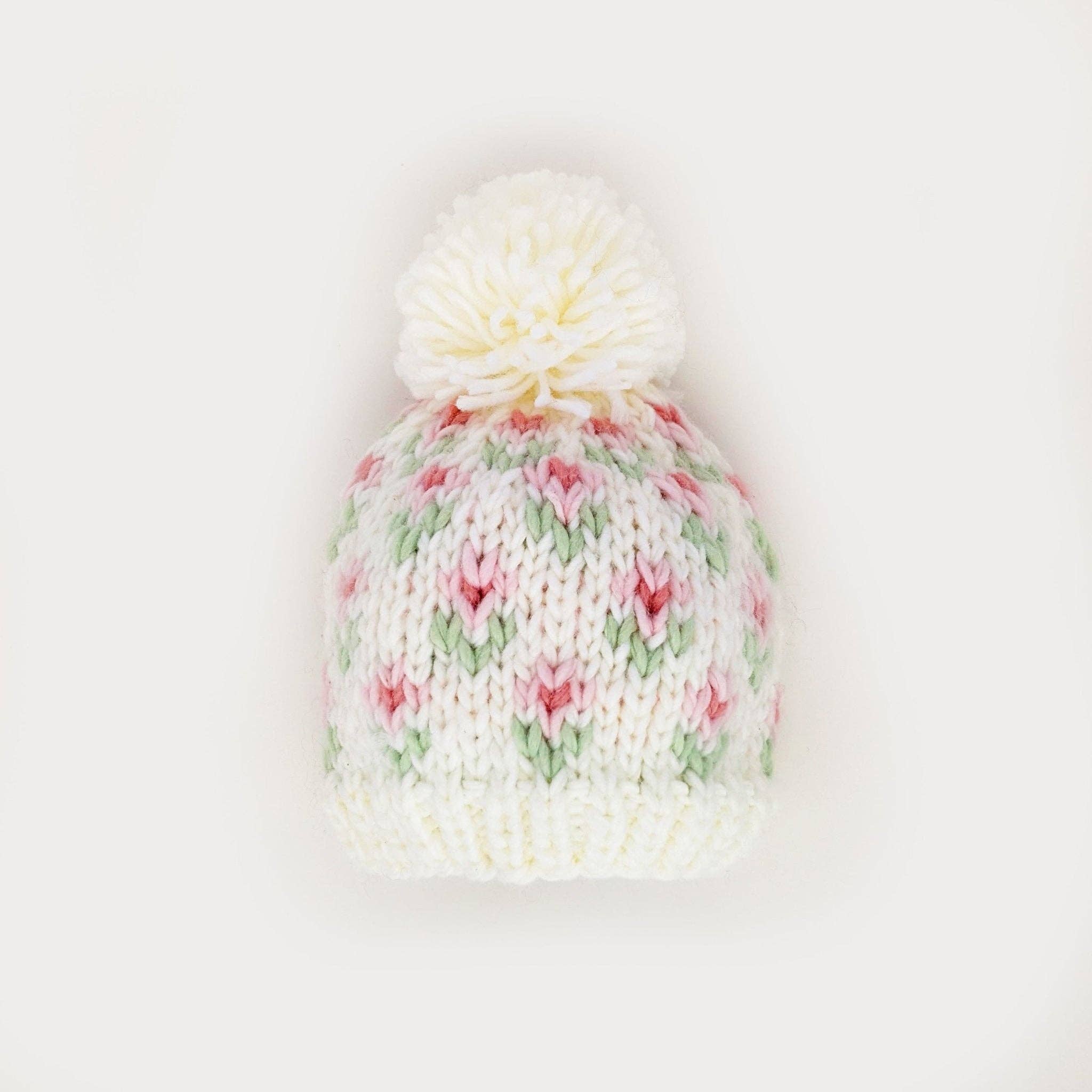 Huggalugs - Bitty Blooms Blush Beanie Hat