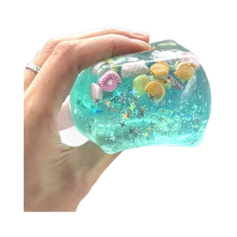 Sparkling Extras - Seashell nice Cube Squishy Stress Relief Toy Fidget Toy