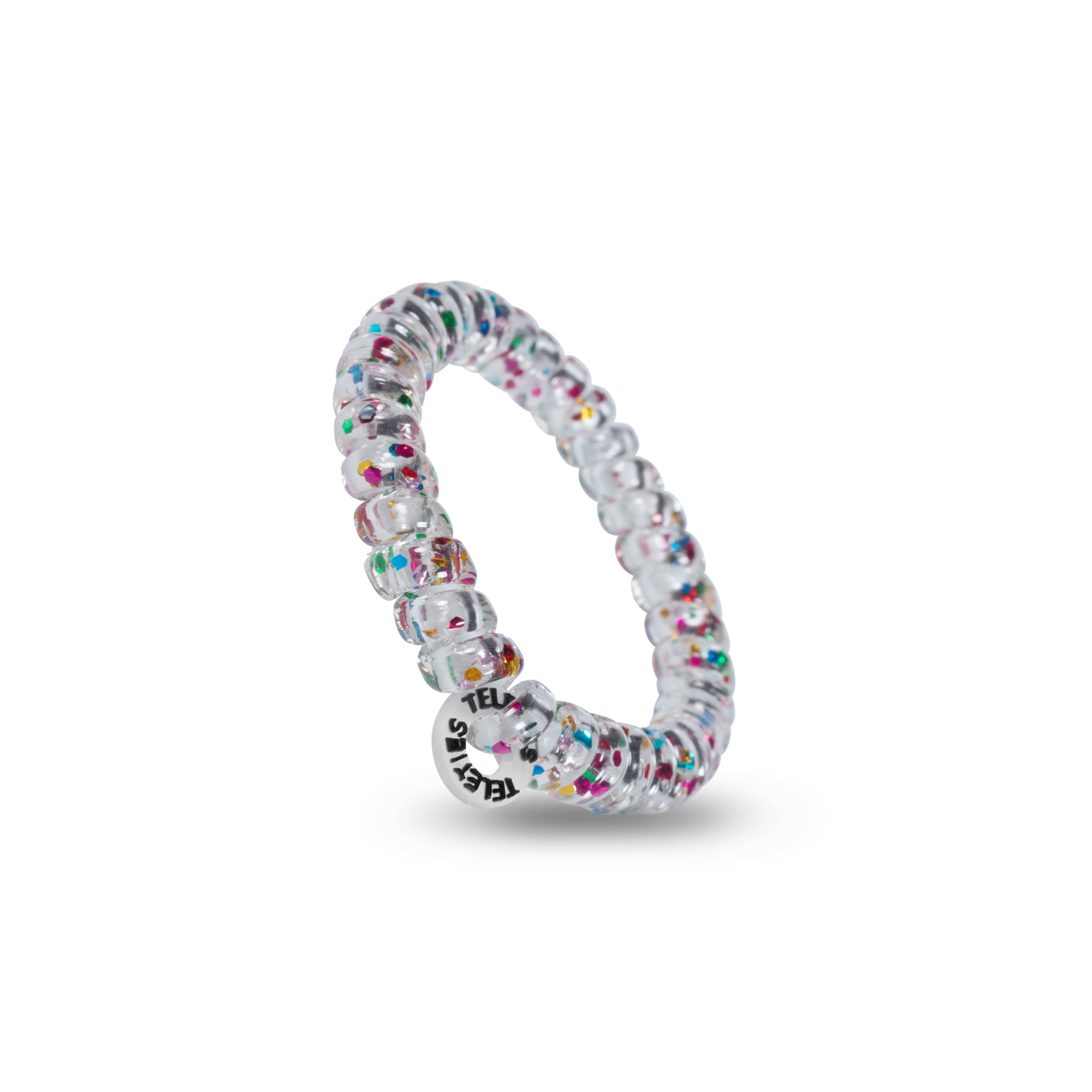 TELETIES - Party People - Small Spiral Hair Coils, Hair Ties, 3-pack