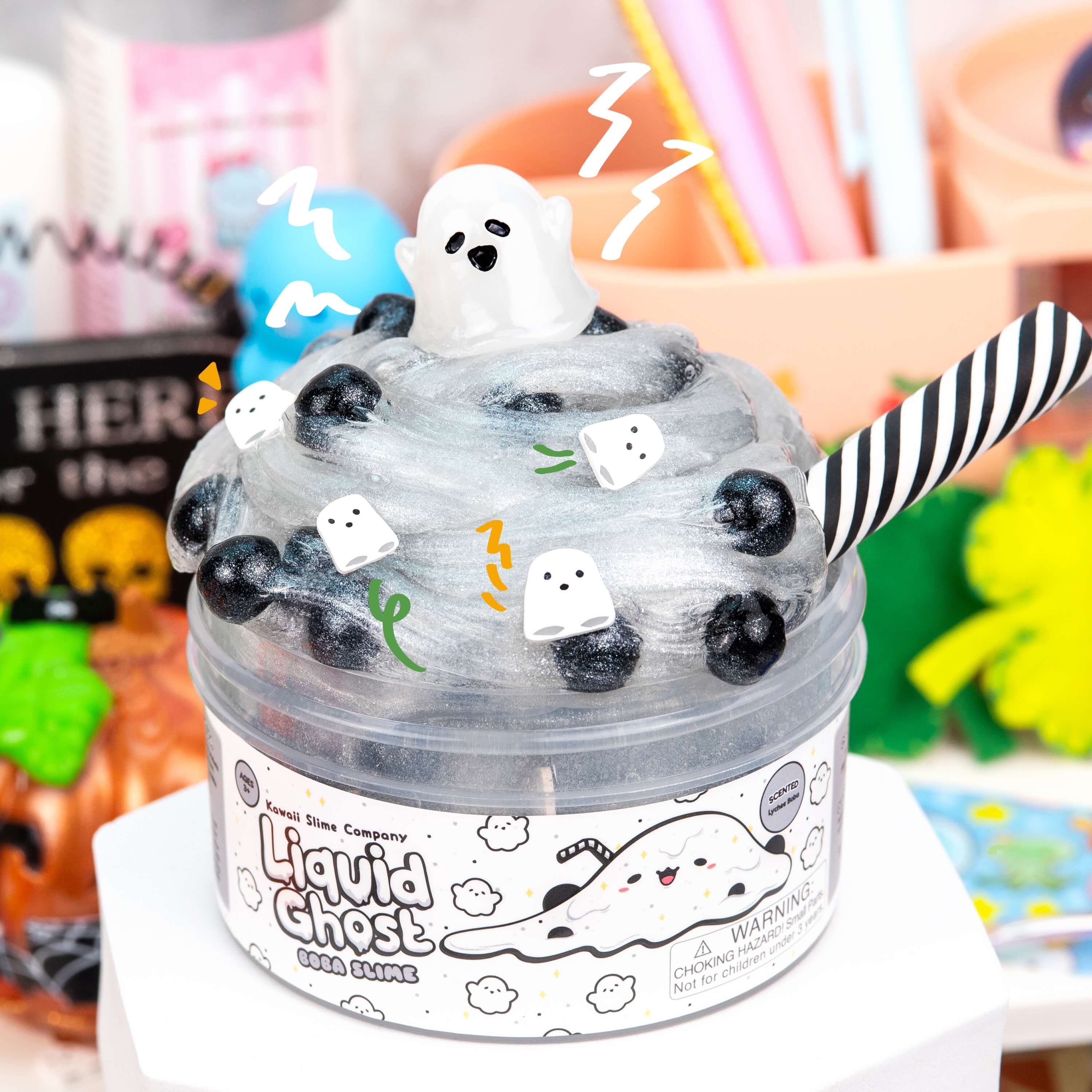 Kawaii Slime Company - Liquid Ghost Boba Slime