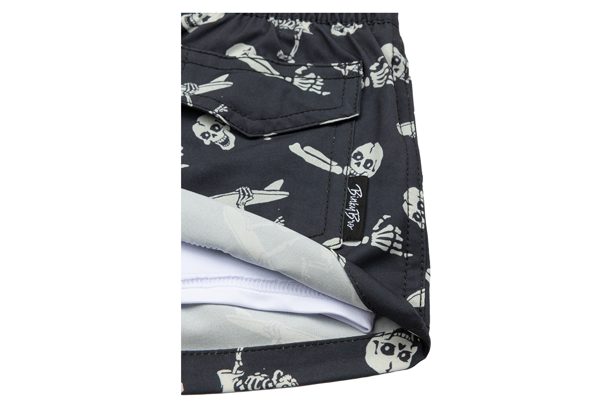 BinkyBro - Kids Swimsuit Crossbones || Black
