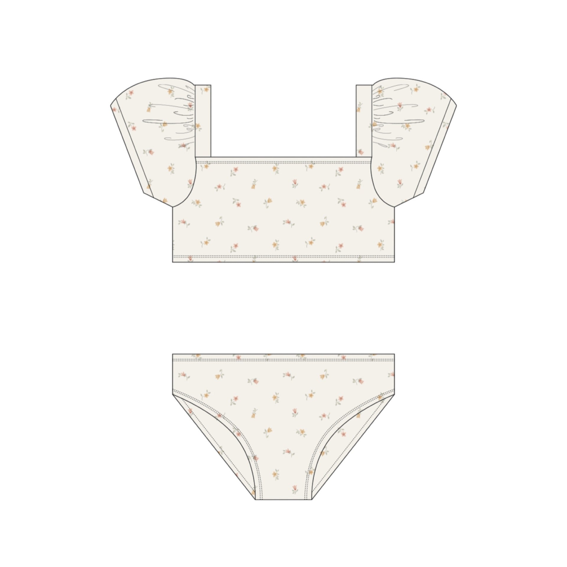 Quincy Mae - Zippy Two Piece || Petit Fleur