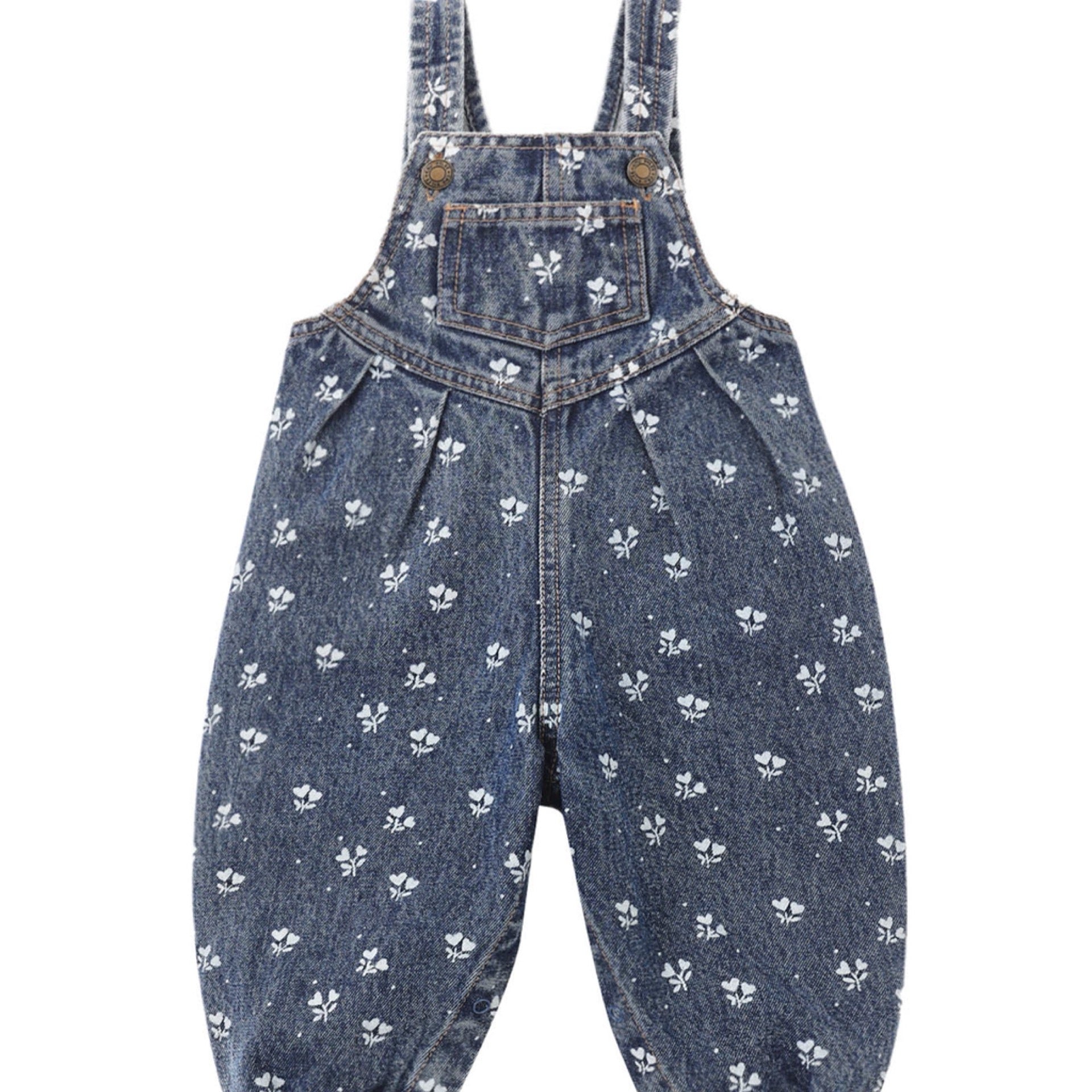 Rylee + Cru - Vintage Overall || Heart Ditsy