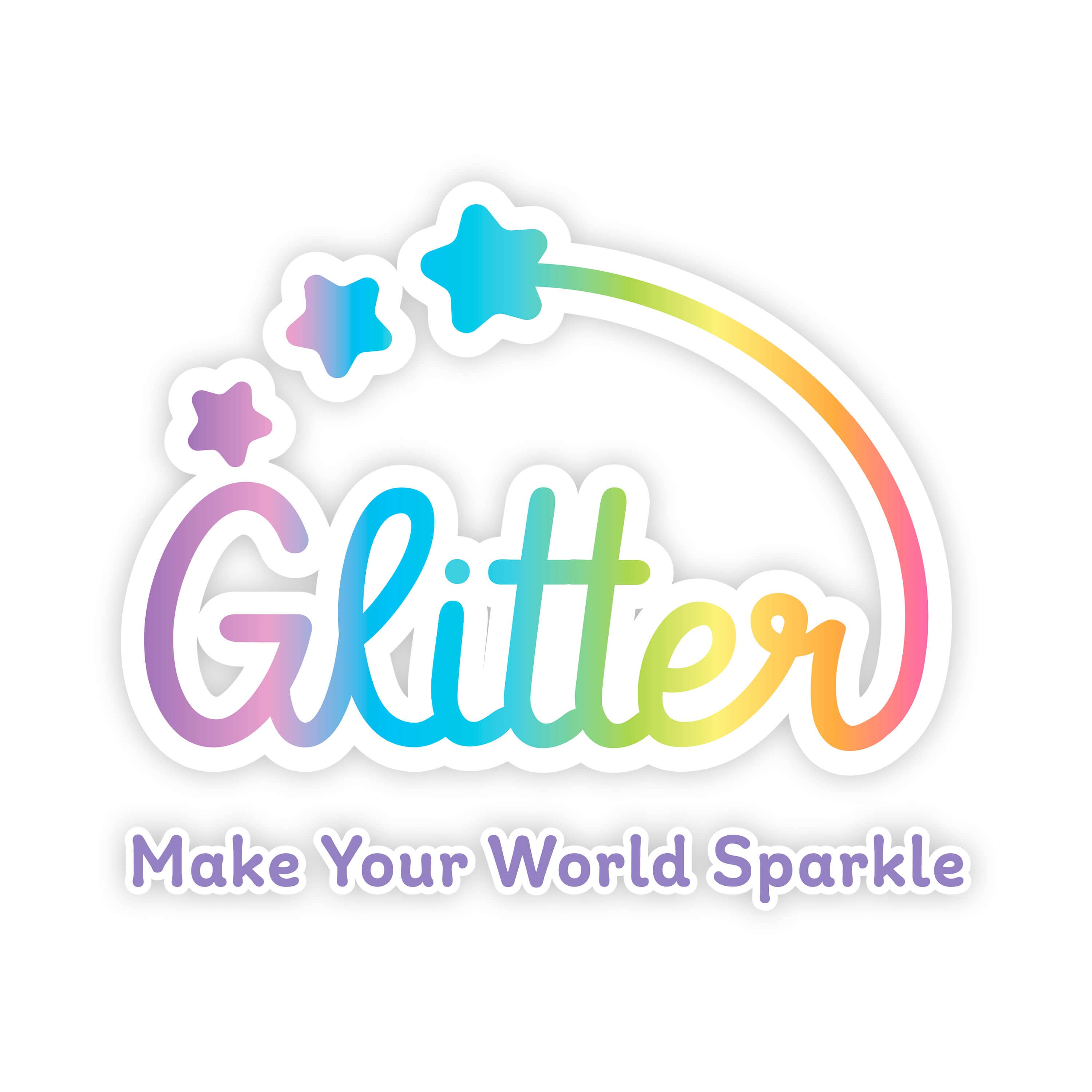 Kawaii Slime Company - Make Your World Sparkle Chunky Glitter 12 Color Set