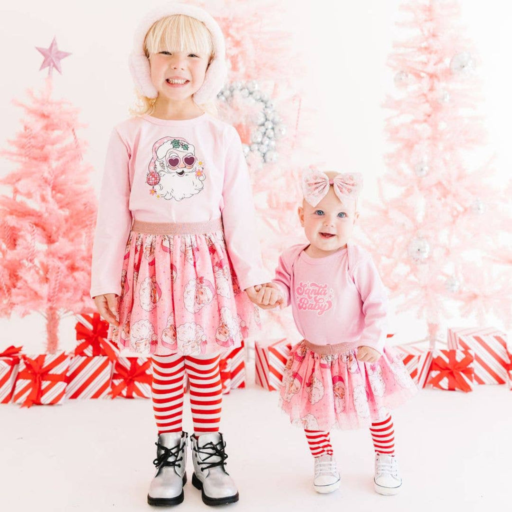Sweet Wink - Santa Baby Christmas Long Sleeve Bodysuit