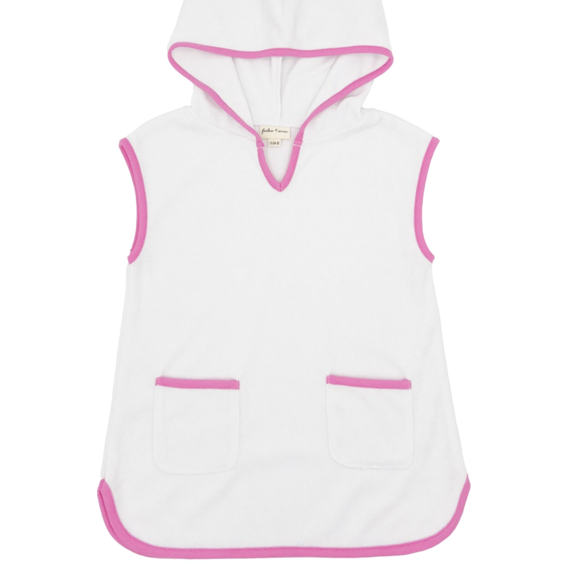 Feather 4 Arrow - Tulum Terry Baby Romper || White