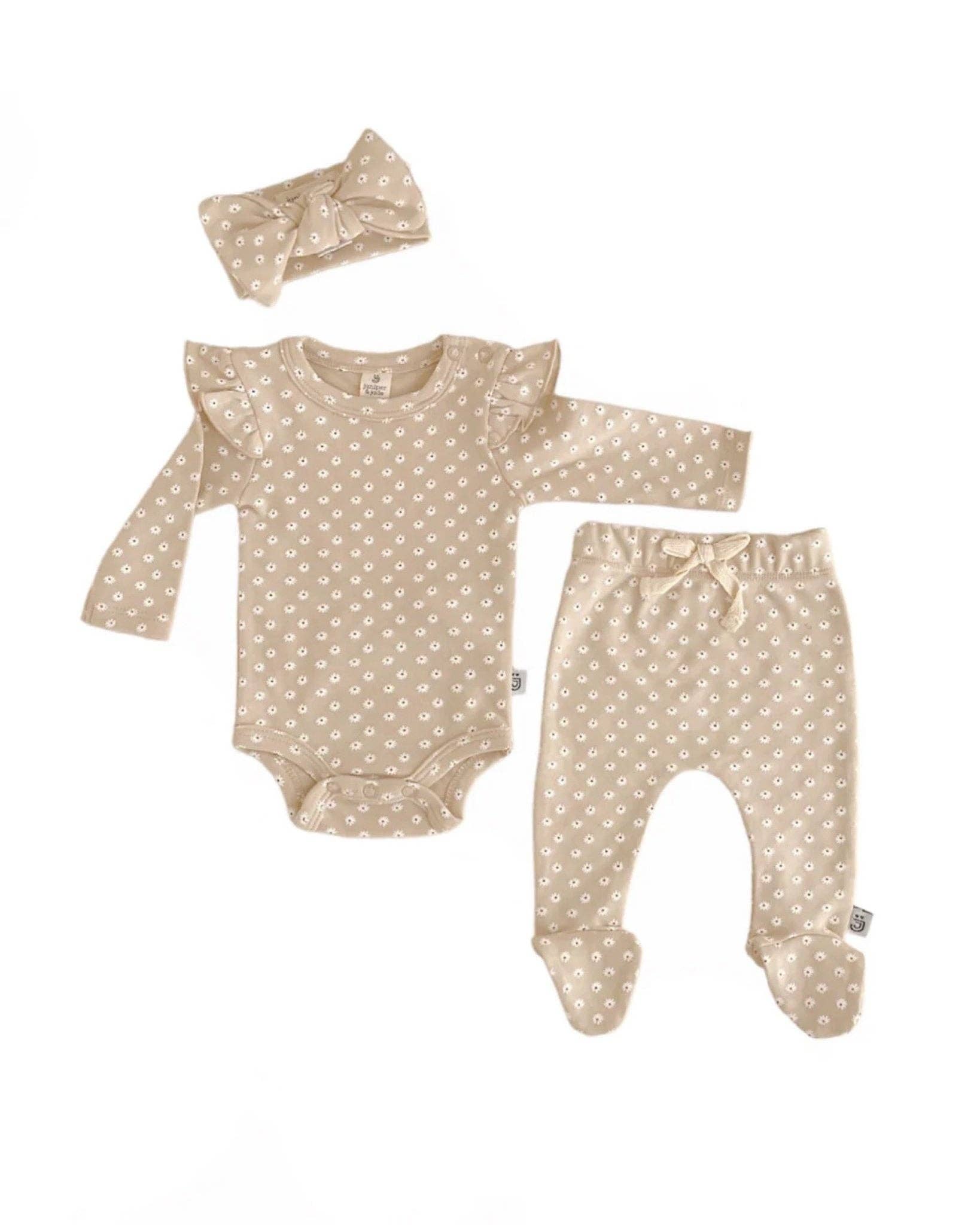 Lucky Panda Kids - Organic 3 Piece Set | Daisy