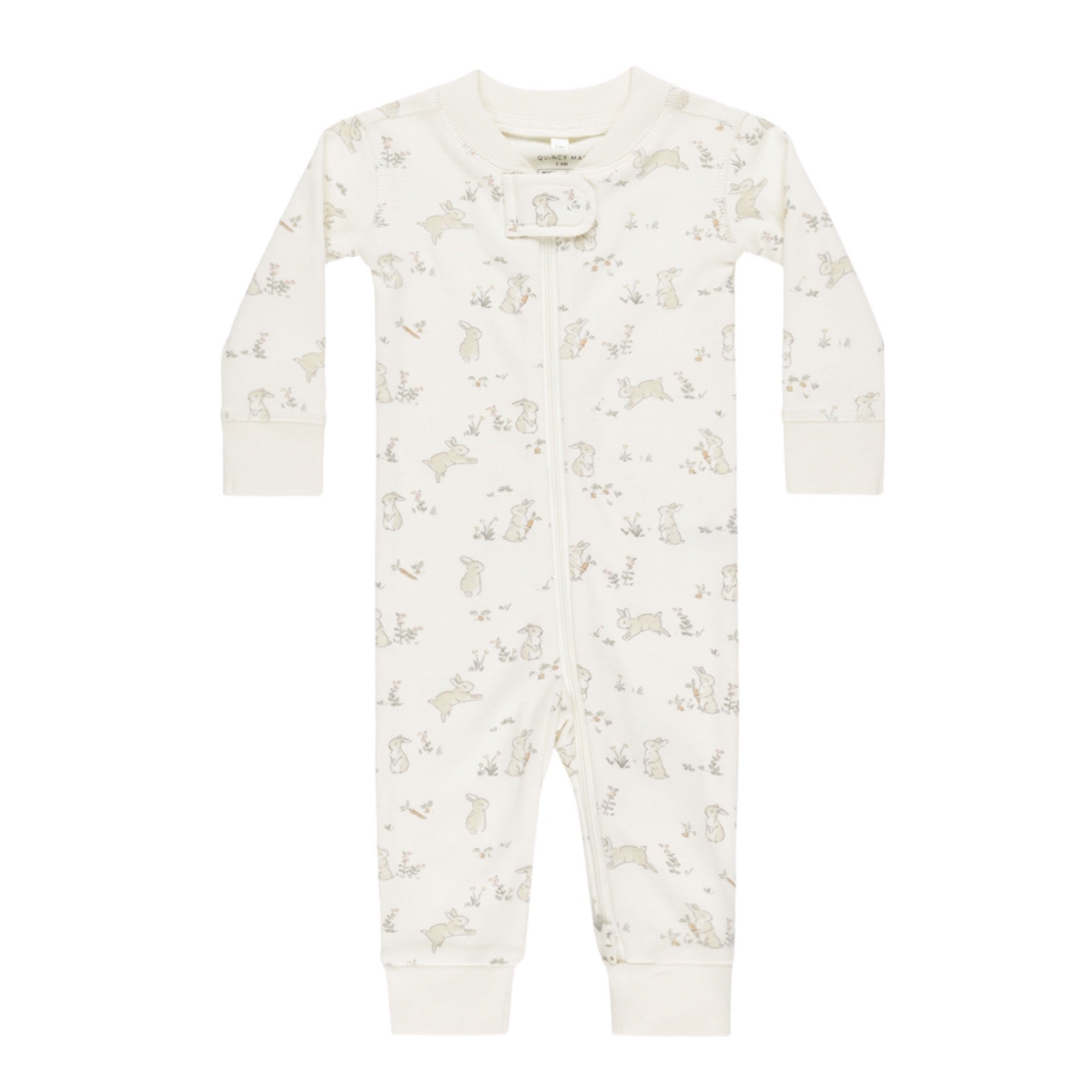 Quincy Mae - Zip Long Sleeve Sleeper II Bunnies