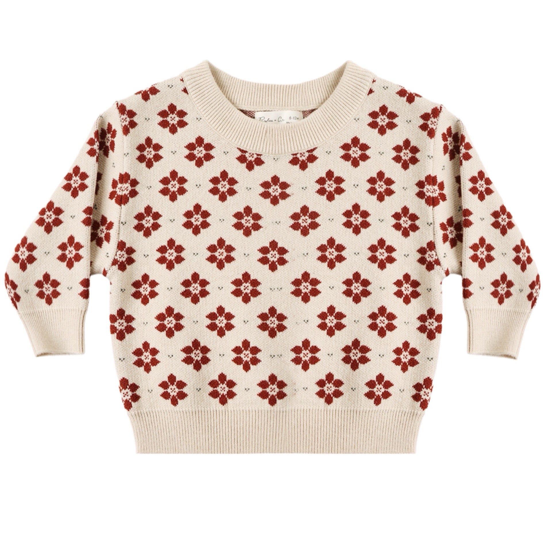 Rylee + Cru - Shiloh Sweater + Knit Pant Set || Poinsettia