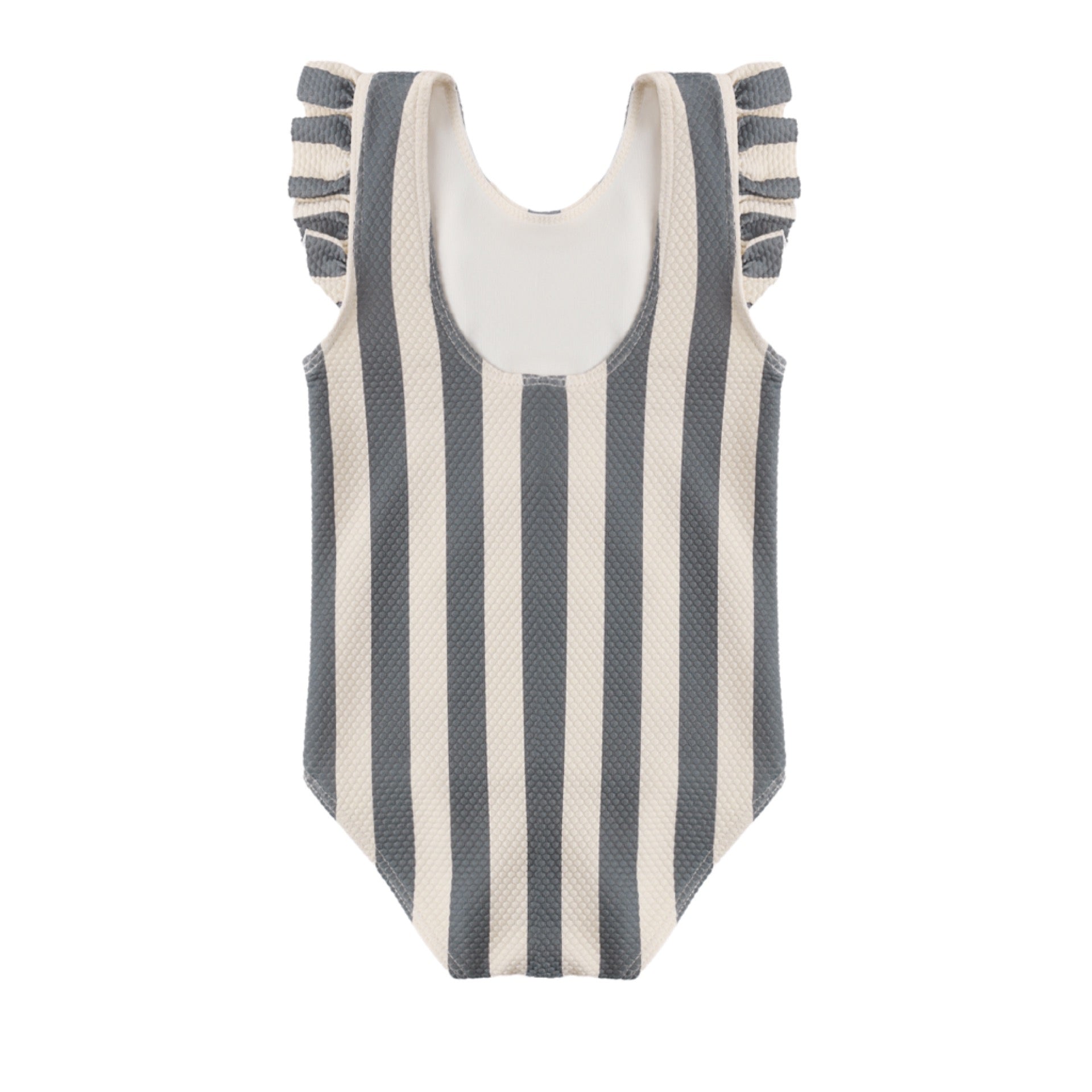 Quincy Mae - Scoop Back One Piece Swimsuit || Retro Ocean Stripe
