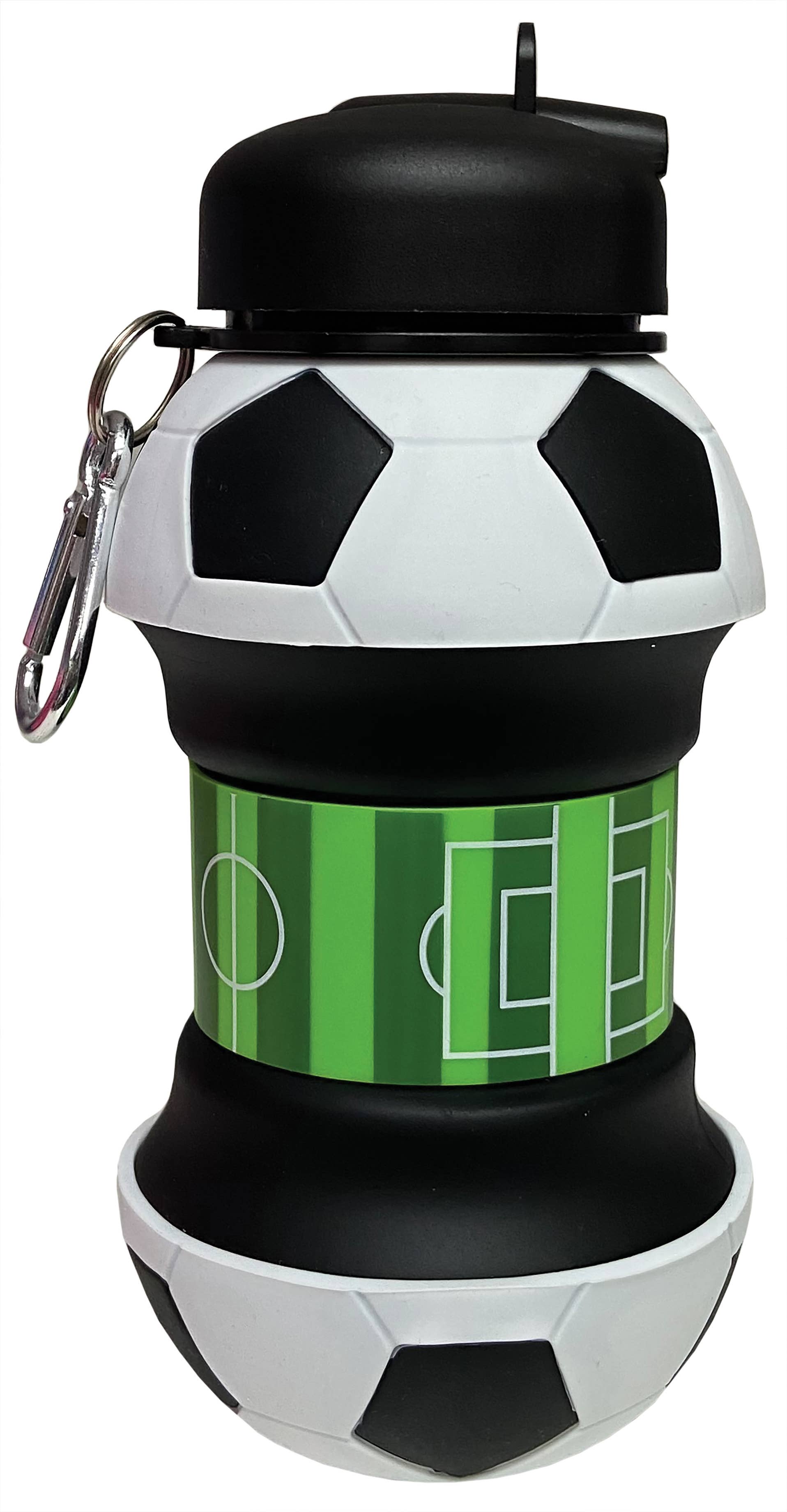Iscream - Soccer Silicone Collapsible Water Bottle