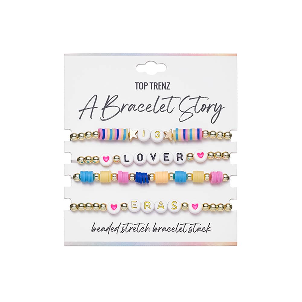 Top Trenz Inc - A Bracelet Story - Eras Edition Beaded Stretch Bracelets Set