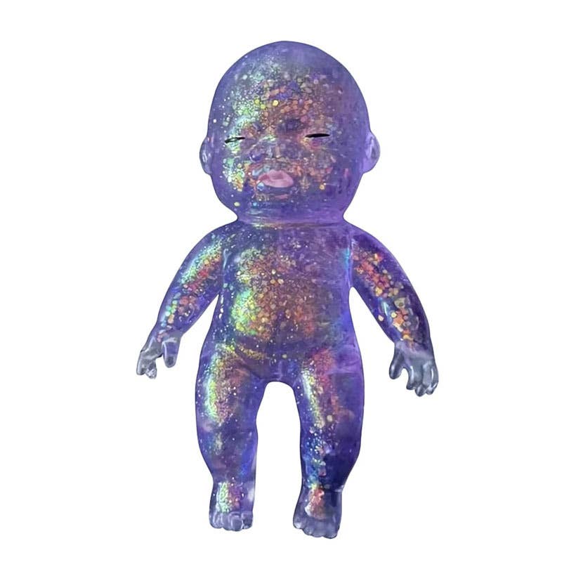Sparkling Extras - Glitter Natasha Squishy Squeeze Toy Fidget Toy || Blue
