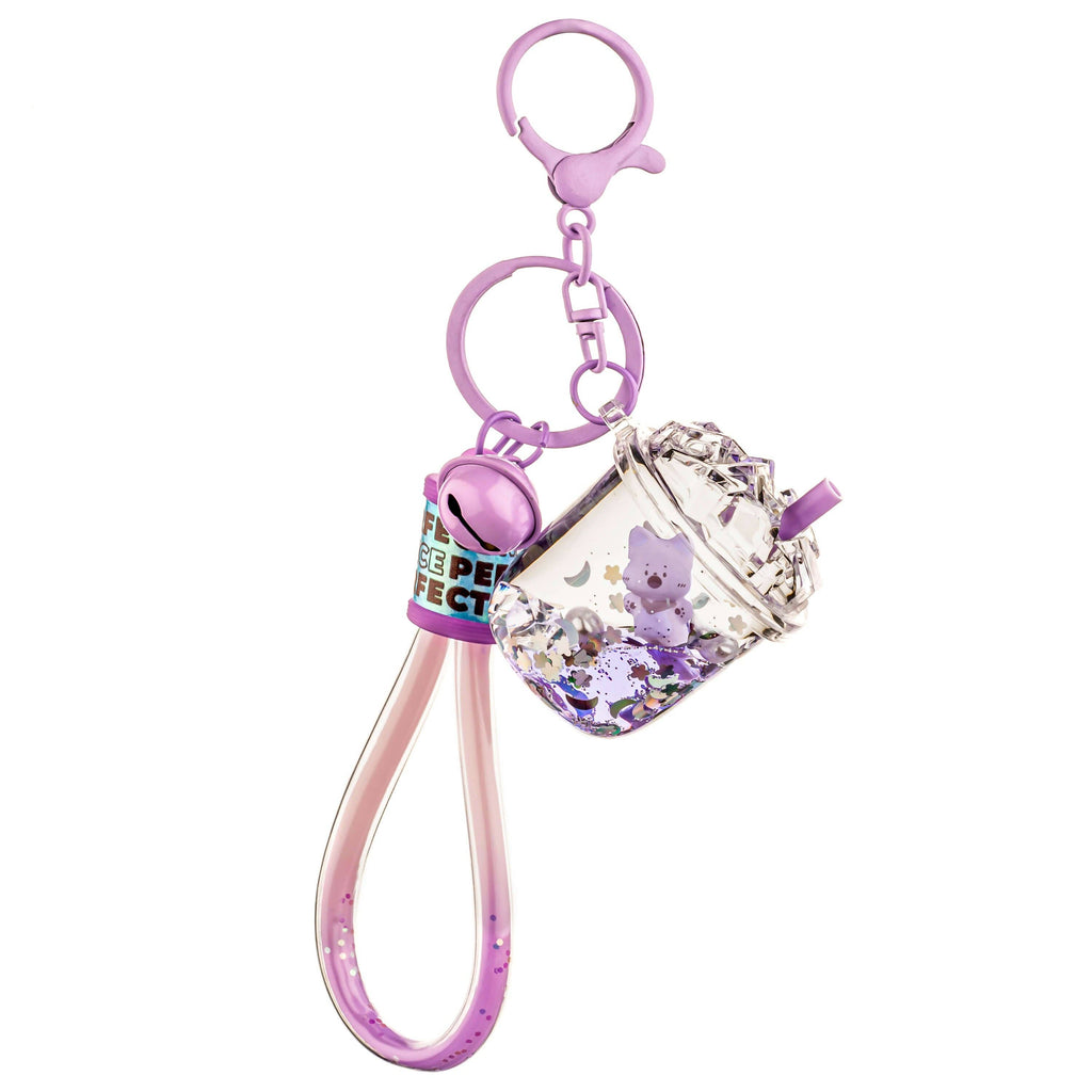 Kawaii Slime Company || Red Panda Drink Liquid Effect Sensory Keychain