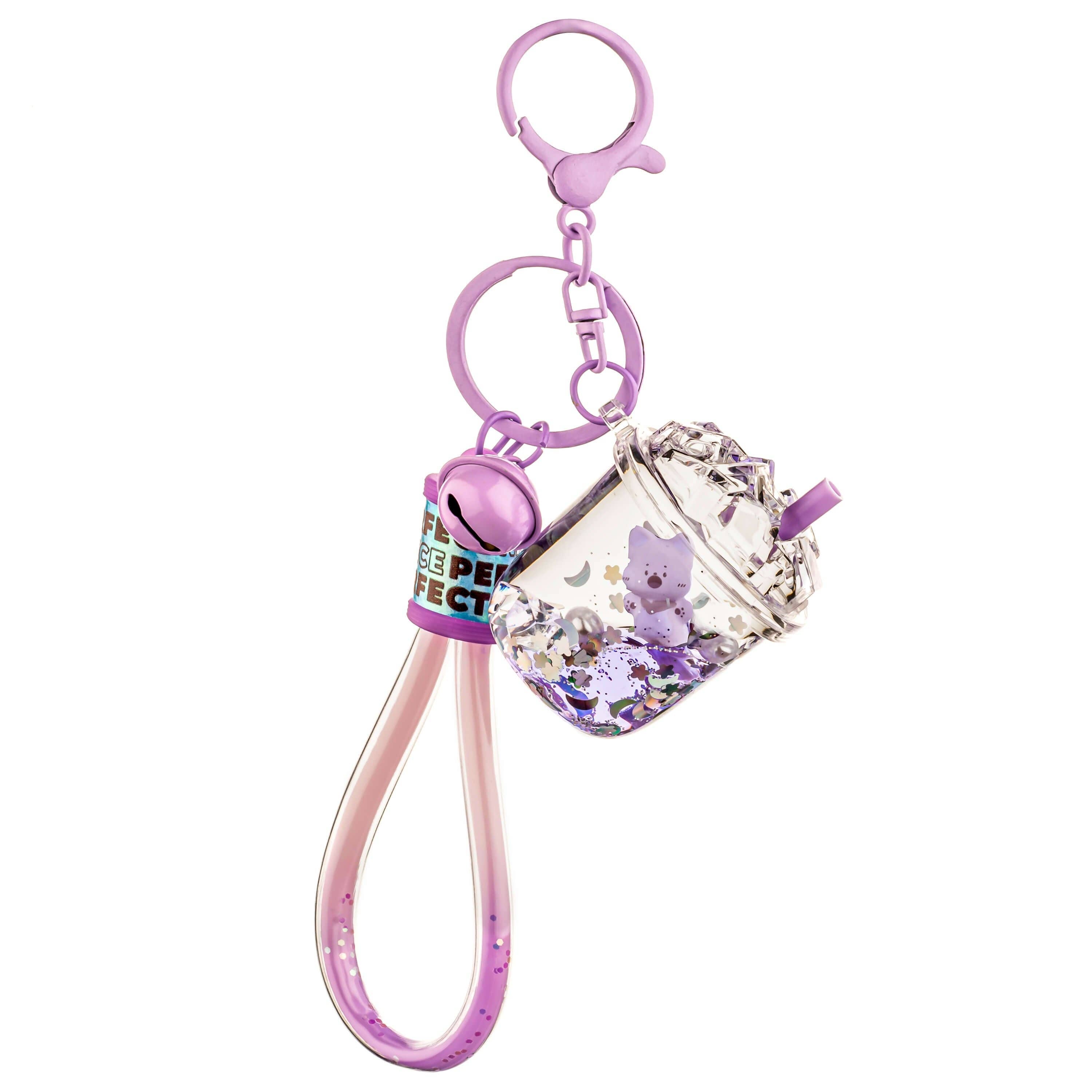 Kawaii Slime Company || Red Panda Drink Liquid Effect Sensory Keychain