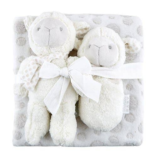 Stephan Baby by Creative Brands - Blanket Toy Set - Lamb