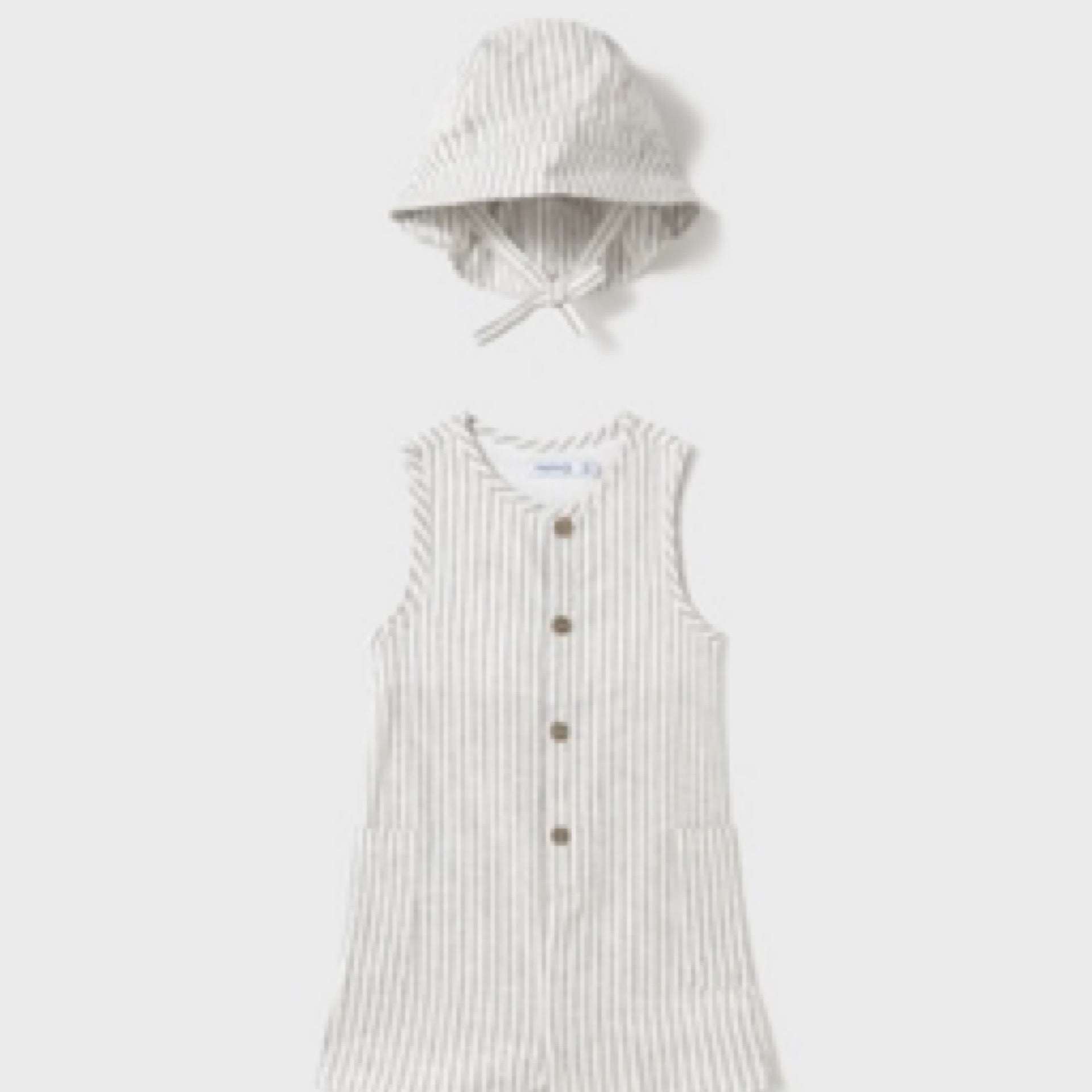 Mayoral - Dungaree W/ Bucket Hat