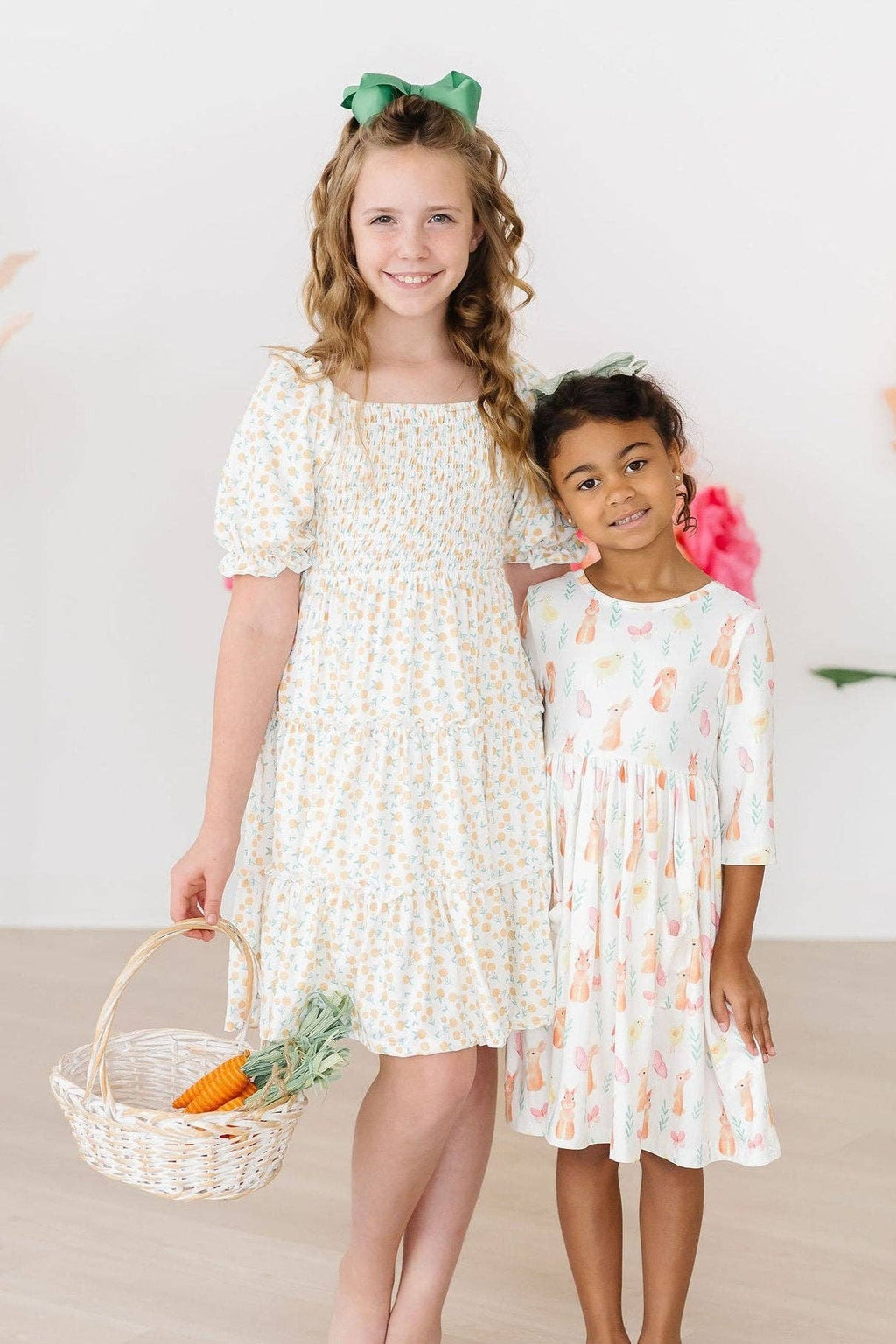 Mila & Rose - 3/4 Sleeve Pocket Twirl Dress || Sunny Bunnies