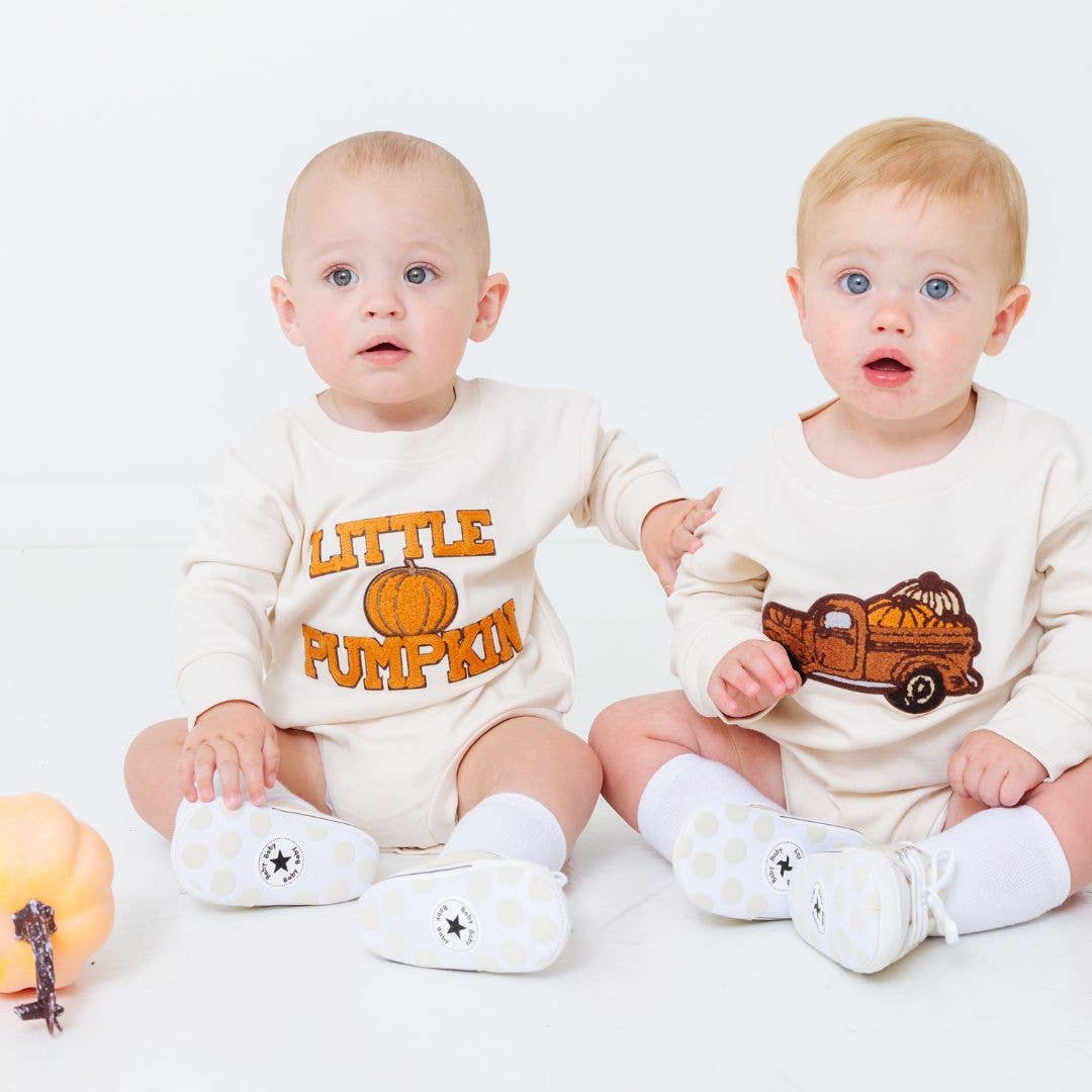 Sweet Wink - Little Pumpkin Patch Long Sleeve Romper