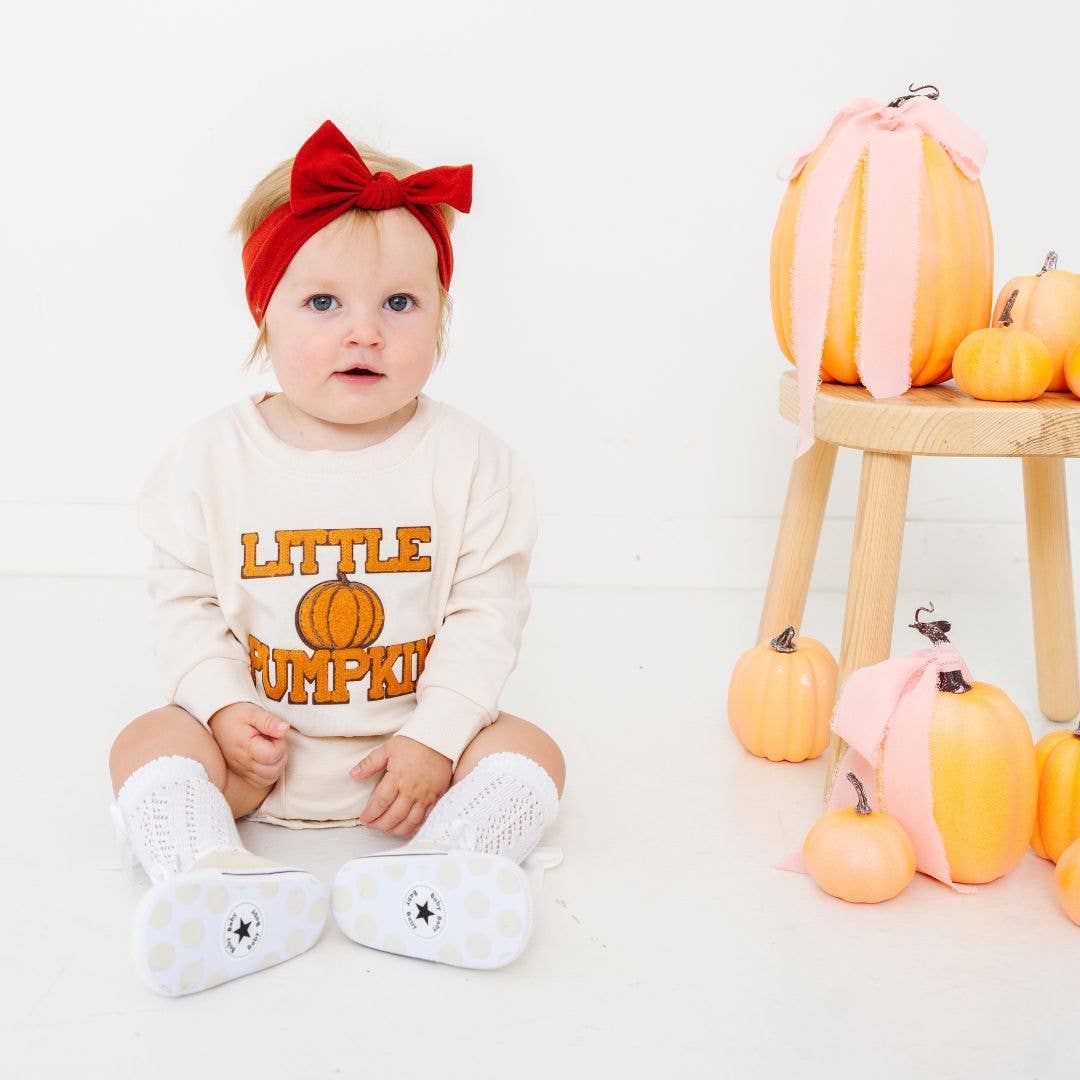 Sweet Wink - Little Pumpkin Patch Long Sleeve Romper