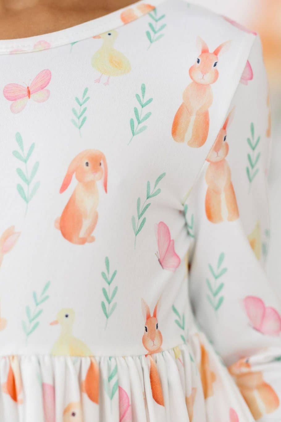 Mila & Rose - 3/4 Sleeve Pocket Twirl Dress || Sunny Bunnies